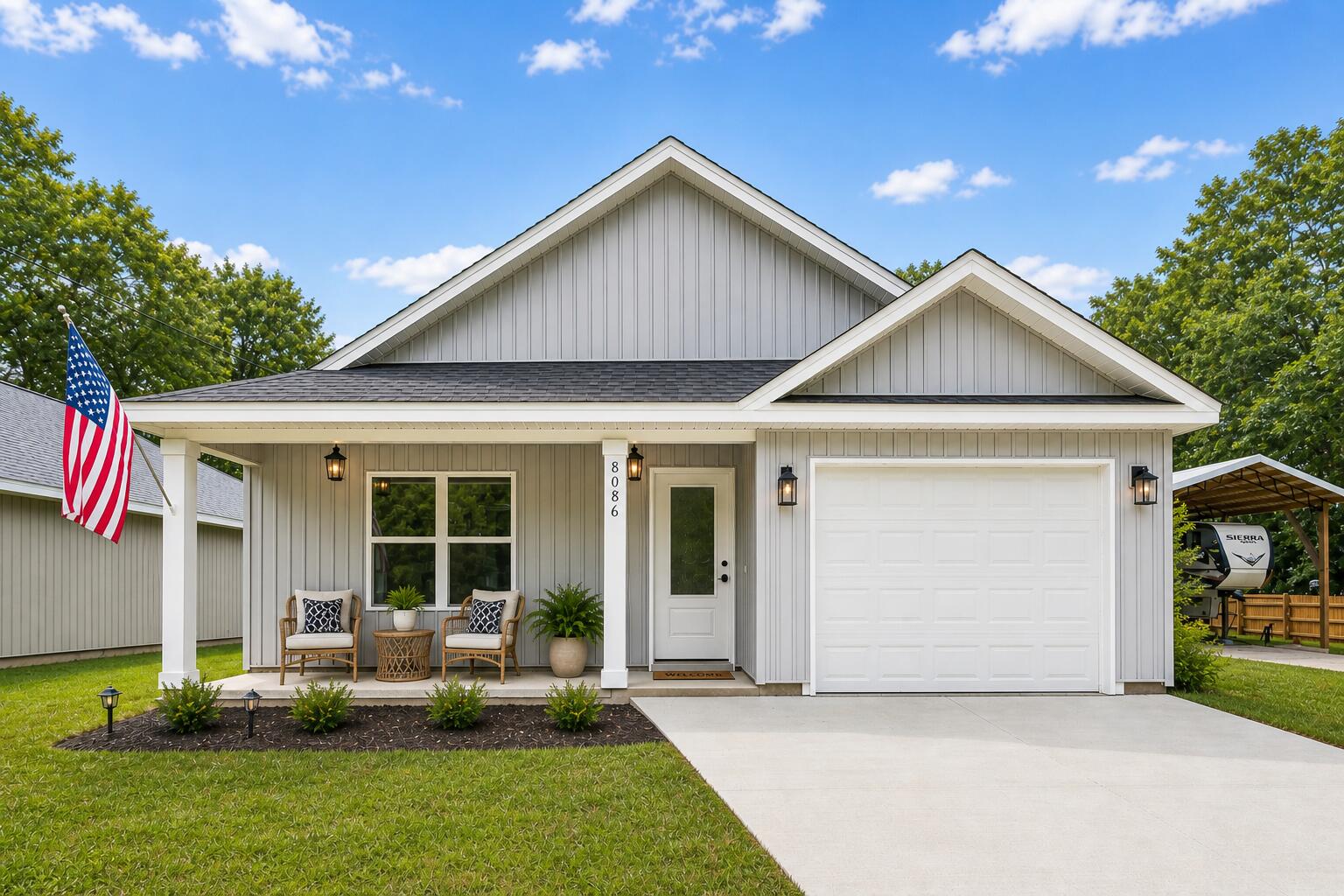 When the world feels chaotic, it's time to MOVE TO THE COUNTRY and live the good life... STEPS AWAY FROM THE LAUREL HILL SCHOOL! Did I mention this opportunity is NEW CONSTRUCTION WITH UPGRADES and BUYER INCENTIVES? #KeepReading

TOP-RATED *VA-APPROVED* LOCAL BUILDER.. with a legacy in local construction spanning generations... proudly reveals the 'Freedom Plan'.

This SHOWCASE HOME comes with premium features rarely seen in this price point, and offers locally-sourced materials! #SupportLocal

The front door is the first premium feature I'll highlight, with artistic 'rain glass' inlay... giving the owner privacy while allowing light to flood the space.

Step inside to upgraded WIDE PLANK LUXURY FLOORING with vaulted ceiling, recessed lighting and neutral paint. 

(Continued) The "Freedom Plan" allows the buyer freedom of choice... and will accommodate multiple layouts including kitchen expansion. 

The kitchen offers abundant cabinetry, with deep storage drawers for pots and pans, complete GE stainless steel appliance suite (including refrigerator), pantry... and high-end quartz counters. This quartz is not your typical builder's grade offering. The builder chose a striking veining pattern that adds sophistication and elegance!

The master suite is tucked away with views of the privacy-fenced backyard and offers another BIG BUILDER BONUS-- a master bath with luxury touches.

There is a vanity for him and a vanity for her; separated by CUSTOM LINEN TOWER and more high-end quartz. The master closet is spacious with ventilated shelving. 

The entire home offers luxury vinyl plank flooring including bedrooms 2 and 3. Both guest bedrooms are large and offer spacious closets. The guest bath features tub/shower combination and more quartz. 

Now let's explore the outside.

This showcase home proudly offers the quintessential southern-style back porch and another feature buyers will love-- 6 FOOT PRIVACY FENCING (another builder bonus rare for the price point). The yard is flat, fully-sodded and ready for your gardening vision. 

As previously mentioned, this backyard faces the Laurel Hill school for added convenience and peace of mind!

Other notable mentions: LOW TAXES AND INSURANCE, FREE BUILDER WARRANTY, FREE SURVEY, FREE TERMITE BOND and OTHER BUYER INCENTIVES (See agent notes). 

There are only 2 homes left in this development! Opportunity knocks!