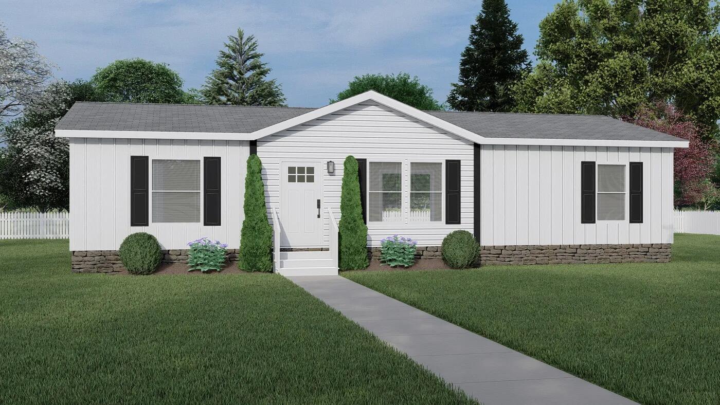Be the first person to live in this brand new 3 bedroom, 2 bathroom mobile home nestled on a spacious quarter-acre lot. This property features an inviting back porch—perfect for morning coffee or relaxing evenings outdoors. Inside, this home is unlike other manufactured homes with an upgraded kitchen including stainless steel appliances and vent hood, a french door refrigerator and custom color cabinetry. Off of the kitchen is a coffee bar and laundry room. The split bedroom floor plan offers privacy for the primary suite. The beautiful green cabinet color flows from the kitchen into the master bathroom where there is a double vanity and a walk-in shower. The large yard offers plenty of room for gardening, outdoor play, or future upgrades like a workshop or carport.