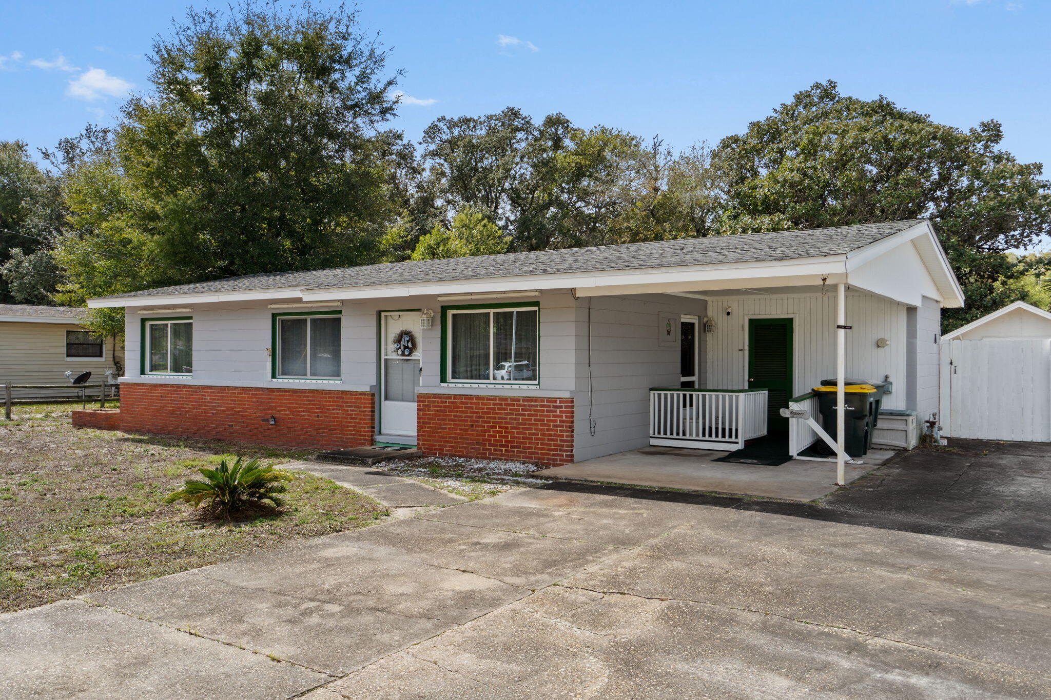 Welcome to your slice of coastal living in the heart of Fort Walton Beach! This adorable 3 bedroom, 1 bath home offers 912 square feet of charm, functionality, and opportunity, all priced to sell at just $239,900. Whether you're looking for the perfect starter home, downsizing, or adding a solid rental to your portfolio, this one checks the boxes. Inside, you'll love the cozy living space, easy layout, and a kitchen sink that overlooks the backyard so you can sip your morning coffee while keeping an eye on the outdoors. The home offers great natural light and a comfortable flow that just feels right the moment you walk in. The bathroom brings those beachy vibes that fit perfectly with the coastal location, just 2.5 miles to the Okaloosa Island Boardwalk and sugar white beaches. Step outside to a fully fenced backyard with plenty of room to play, entertain, or let pets roam. And here's the bonus that makes this property stand out... TWO large cedar block sheds! Storage, workshop space, hobby room, or extra rental potential possibilities. You decide. Located close to all the yummy local restaurants, shopping, and everything Fort Walton Beach has to offer, this home delivers convenience and lifestyle in one affordable package. Homes this close to the beach at this price do not last long. Schedule your showing before someone else grabs it.