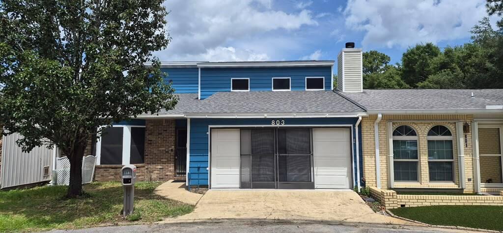 ***No HOA fees***Whether you're hunting for a smart investment with killer rental potential, or the ultimate family pad--this 3 bed, 2 bath gem, over twenty-four hundred square feet, nails it. Prime spot--minutes from Fort Walton Beach Medical Center, smack in the heart of town. Zip to Eglin or Hurlburt in no time! Downstairs, the massive master suite rocks generous closet space and a luxe en-suite bath. The kitchen? Sky-high vaulted ceilings, open-concept vibes--perfect for whipping up meals or hosting friends. Upstairs, two cozy bedrooms share a sleek hall bath, plus a flex space begging to be a game room, gym, or chill zone. 
        -Roof replaced September 2023, -New water heater 2025, -Water softener system (No laundry detergent required)