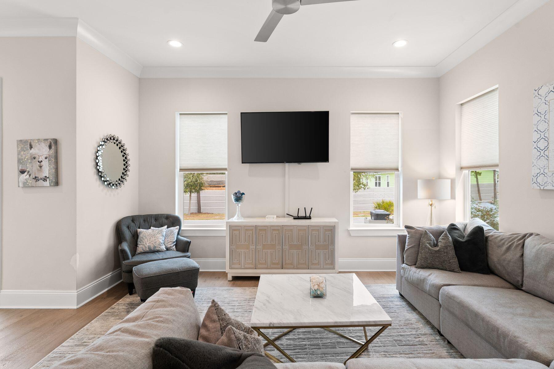 Centrally located in Inlet Beach, this Sunset Key home offers a rare opportunity with seller financing, providing flexible options for today's buyers. Designed for comfort and versatility, the home features two spacious master suites, a large open living area, and multiple bonus spaces--ideal for full-time living, a second home, or an income-producing investment.
Just a short walk to the Inlet Beach public beach access with parking and restrooms, the location delivers both convenience and lifestyle appeal. Turn-key and move-in ready, this property is well-suited for immediate enjoyment or rental use with no delays or projects required.
A strong combination of location, layout, and flexible financing--ready for its next owner.