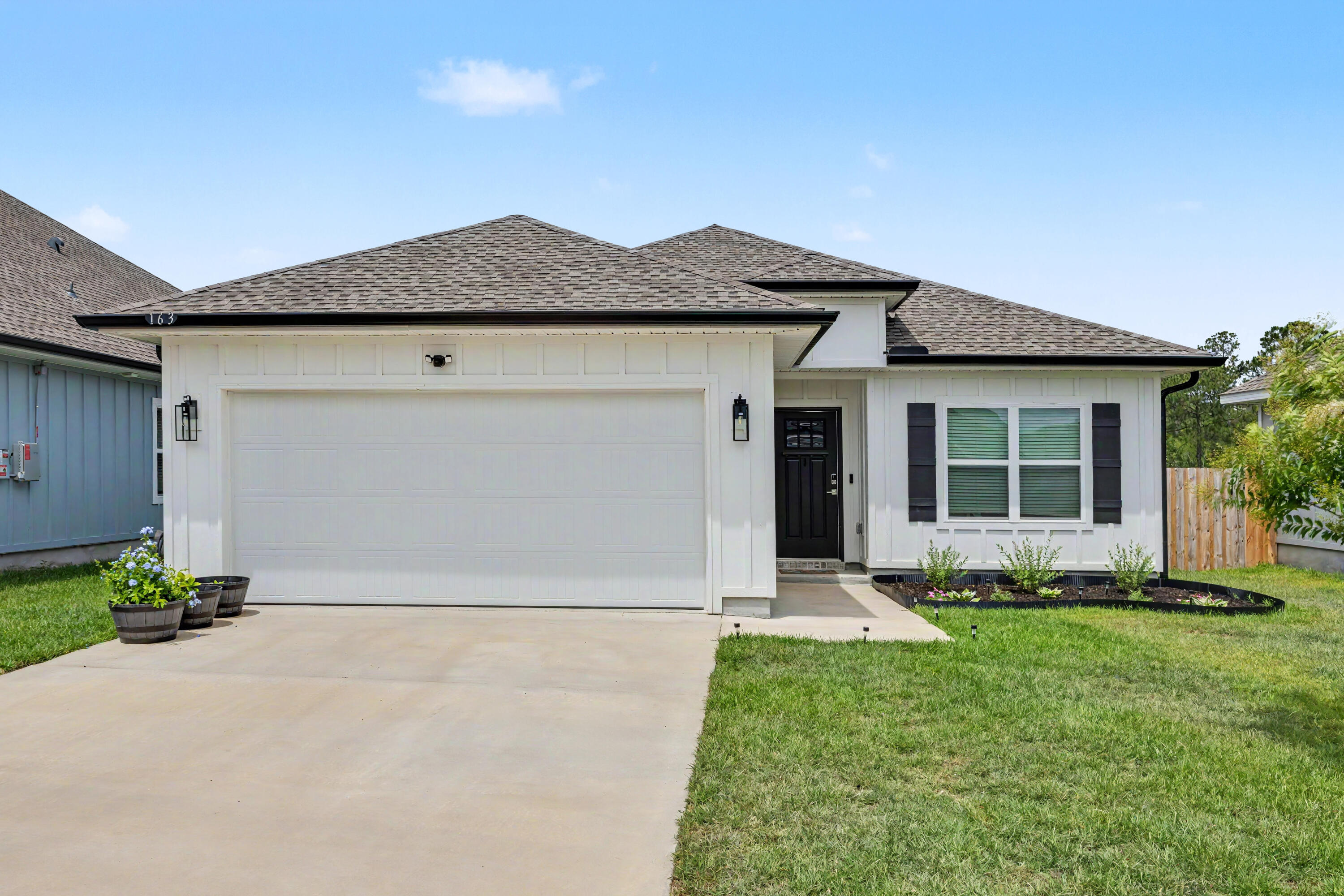 Built in 2023, this beautifully maintained 3-bedroom, 2-bath home offers 1,727 square feet of thoughtfully designed living space with a bright open-concept layout and modern finishes throughout. The spacious chen features white shaker-style cabinetry, stainless steel appliances, quartz-style countertops, a large center island with seating, and ample cabinet storage.

The main living area provides an open flow between the kitchen, dining, and living spaces, making it ideal for everyday living and entertaining. A dedicated office/flex room near the front of the home offers additional versatility for work, hobbies, or guest use.

The primary suite includes a spacious bedroom, dual vanities, a soaking tub, separate shower, and walk-in closet. Additional features include recessed lighting, wood-look flooring in the main living areas, neutral interior finishes, a fully fenced back yard, and a two-car garage.

Situated on approximately .14 acres, this move-in ready home combines modern construction with functional design and low-maintenance living.