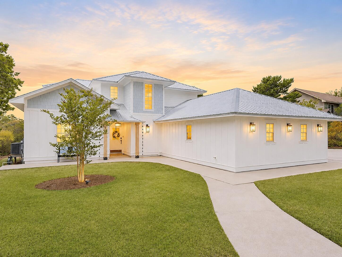 Excellent investment opportunity on a quaint street in a luxury neighborhood on 30A with no HOA restrictions! This gorgeous, 4 bedroom, 3.5 bath home is a great value at this price point and is surrounded by luxury $3M+ homes. It boasts a large 0.58 acre lot in the heart of Blue Mountain Beach. This residence can be your full-time 30A home, pure second home or top-producing rental property with rental income projections at $93K and cash on cash return projections at 4% per year. The property has a huge yard with room for a pool, ample parking in the long driveway, two+ car garage & peaceful backyard. This prominent escape has tremendous curb appeal and a great floor plan with two separate living rooms and a primary suite on the first level. In addition, you have a dining room as well as a breakfast area by the kitchen. On the second level, there are 3 bedrooms & 2 full bathrooms. The home has a nice window package allowing for tons of natural light to pour in. The main living room has vaulted ceilings. The oversized two-car garage has a lockable storage room running the full length of the garage. The property has smart home features, solid core wood doors and excellent storage. The exterior has been upgraded with a total refreshment in 2025. 79 W Blue Coral Drive is easily walkable to dining, shopping and entertainment options. This property offers ultimate convenience being just a quick 5 minute golf cart ride from the beach, 5 minutes from Gulf Place and 10 minutes from Grayton Beach. Explore this sanctuary designed for relaxation, connection and unforgettable memories on the coast!