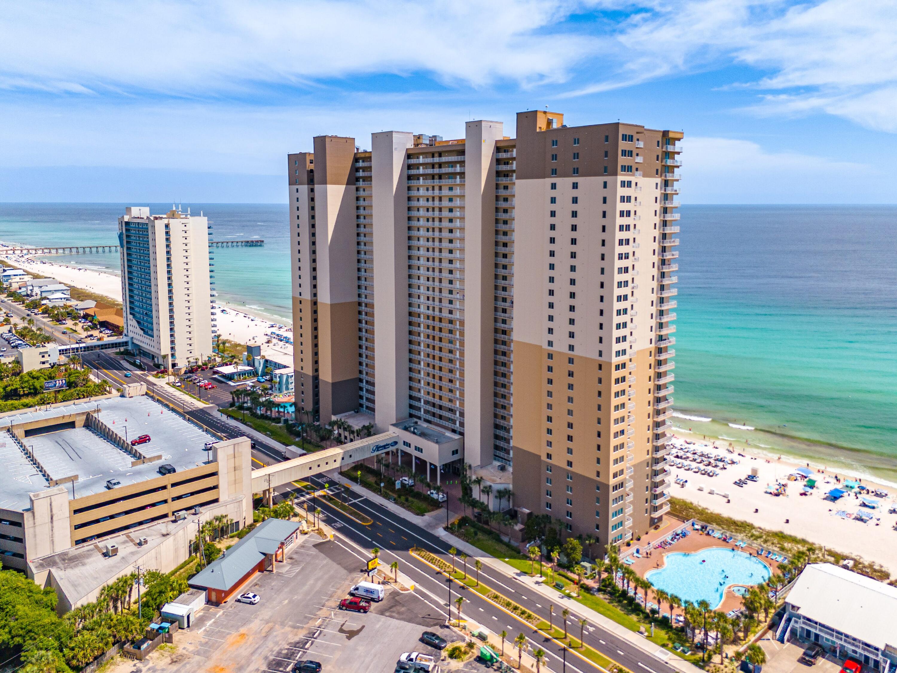 Experience elevated Gulf-front living from the 29th Floor of Tidewater Beach Resort! This exceptional unit offers breathtaking views of the emerald waters and sugar-white sands of Panama City Beach, along with the versatility of a primary residence, vacation retreat, or income-producing investment property. Keep it on the same program to start earning rental income right away!

This spacious 1-bedroom plus bunk room and 2 full bath condo features an open-concept layout designed to maximize Gulf views from the main living areas and private balcony. The well-appointed kitchen flows seamlessly into the dining and living spaces, creating the perfect setting for comfort and relaxing after a day at the beach. 

Recent updates include freshly painted interiors, painted kitchen cabinetry, a new washer and dryer, and a replaced water heater, offering peace of mind for the next owner. The primary suite features an owner's closet, while an additional exterior storage closet located just outside the unit provides valuable space for beach gear and personal belongings. Tidewater Beach Resort is known for its exceptional amenities, including multiple Gulf-front pools, an indoor pool, fitness center, owner's lounge, on-site dining, and direct beach access. All inspections have been completed and there are no pending special assessments! Plus, enjoy lower HOA dues than surrounding complexes at only $2108/quarter. Located just minutes from Pier Park, you'll enjoy convenient access to shopping, restaurants, entertainment, and some of Panama City Beach's most popular attractions. Schedule your showing today. A video tour is also available.