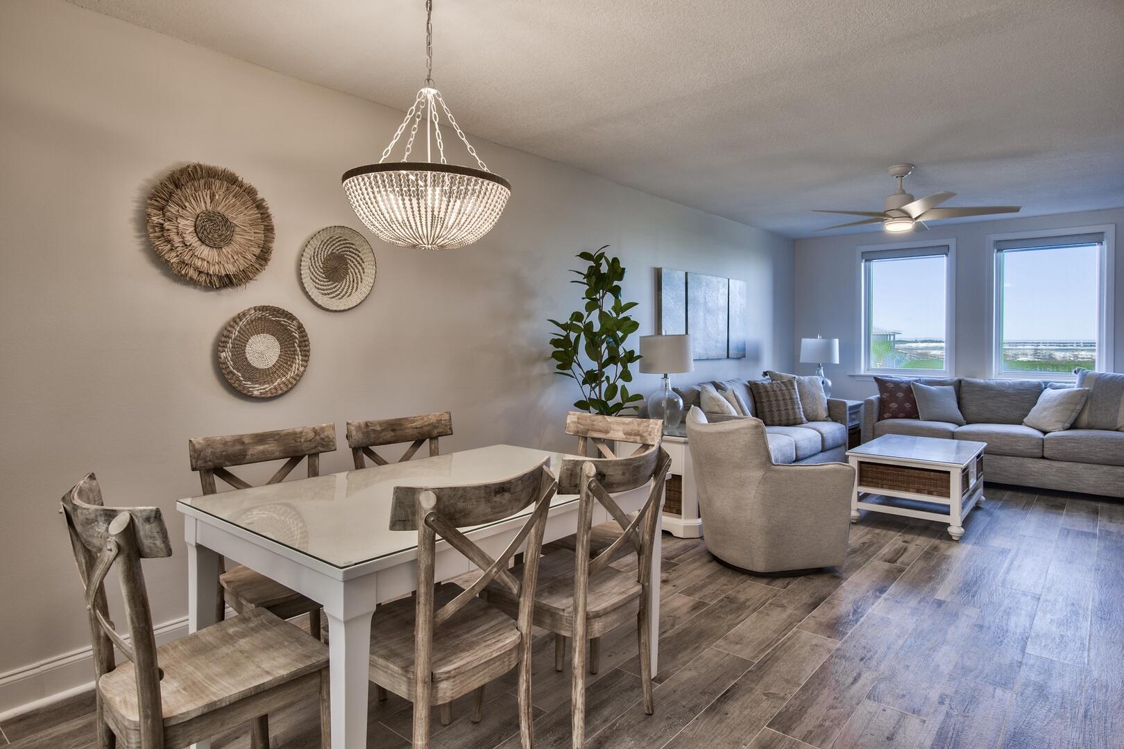 MOTIVATED SELLER Only $529K for a beachfront condo overlooking the DESTIN PASS. $80K in renovations. Experience coastal living at its finest in this gorgeous renovated 2-bedroom, 2-bath condo directly on the beaches of the Gulf Coast. Enjoy sweeping, unobstructed views of the East Jetties, Destin Pass, and sugar-white beaches. Watch dolphins play, passing fishing charters, and seasonal fireworks from your private balcony, living room and master bedroom. This professionally decorated unit combines comfort with style, making it an ideal personal retreat or income-generating investment. Proven rental performer. Resort amenities include a heated pool, hot tub, beachside pavilion, charcoal grills, tennis courts, pickleball, shuffleboard, fitness room, community room & private beach access. over 800 ft. of soft, sugar-white beach, and a huge covered parking garage.  Don't miss your chance to own a piece of paradise!  FINANCING: No conventional loans. NONWARRANTABLE/CONDOTEL. Buyer to verify all information deemed important for accuracy.
