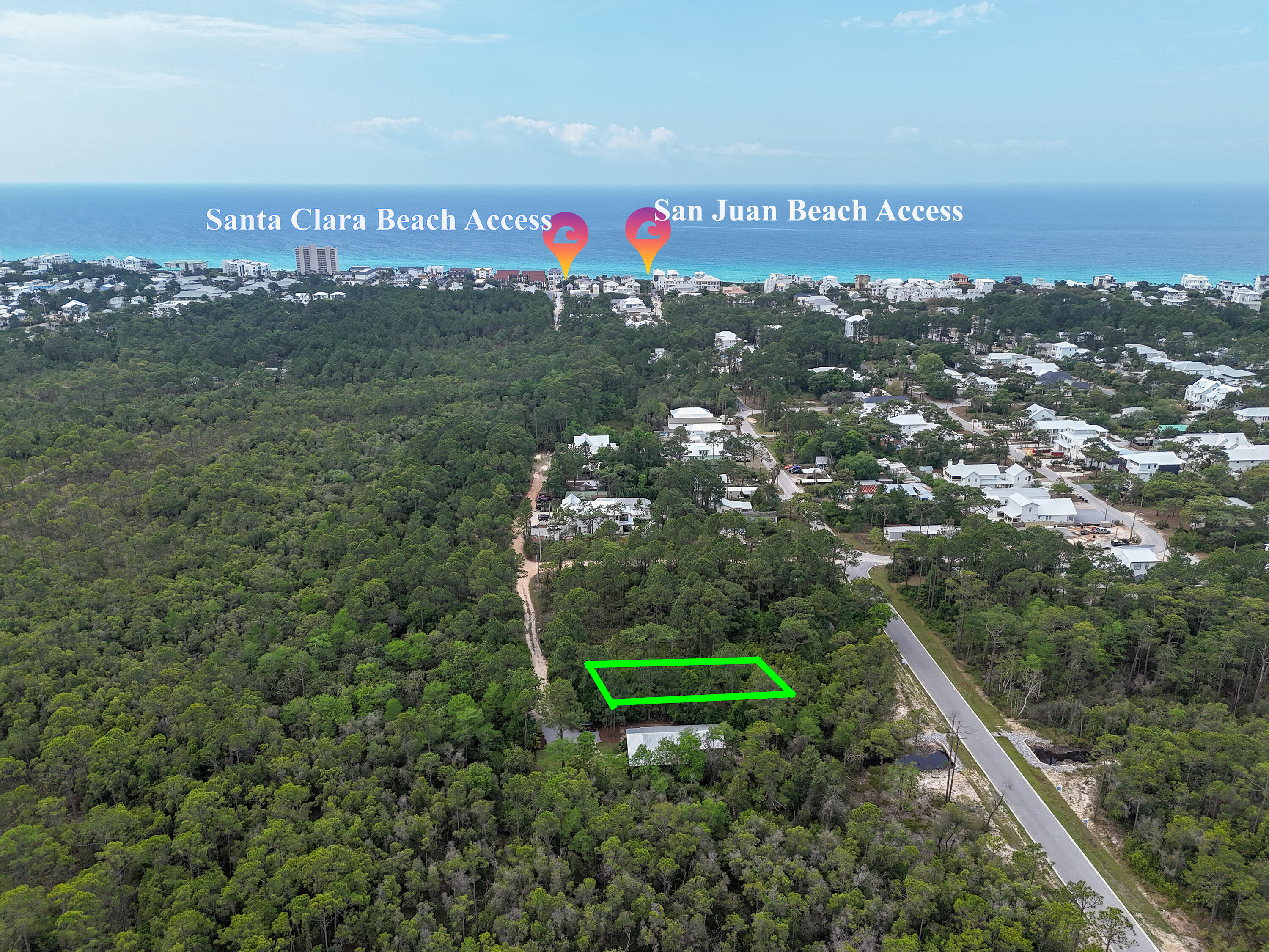 Prime homesite in the desirable Gulf Shore Manor area, positioned for strong future growth with significant new development planned nearby over the next few years. Ideally located within half a mile of the Santa Clara Beach Access, offering convenient and easy access to the beach.

This property offers exceptional privacy, situated toward the back of the neighborhood, with state park land directly to the east--ensuring a peaceful, natural backdrop with no future development on that side.

All utilities are in place except water, providing a valuable head start for building. The lot is located in a golf cart-friendly community with no HOA restrictions, giving flexibility for personal use or investment.

Previously authorized for a 3-bedroom, 2-bath home Previously authorized for a 3-bedroom, 2-bath home (buyer to verify current zoning and building allowances). Located in Flood Zone A.

A rare opportunity to secure a private, build-ready lot in a rapidly developing coastal area with close beach access and natural surroundings.