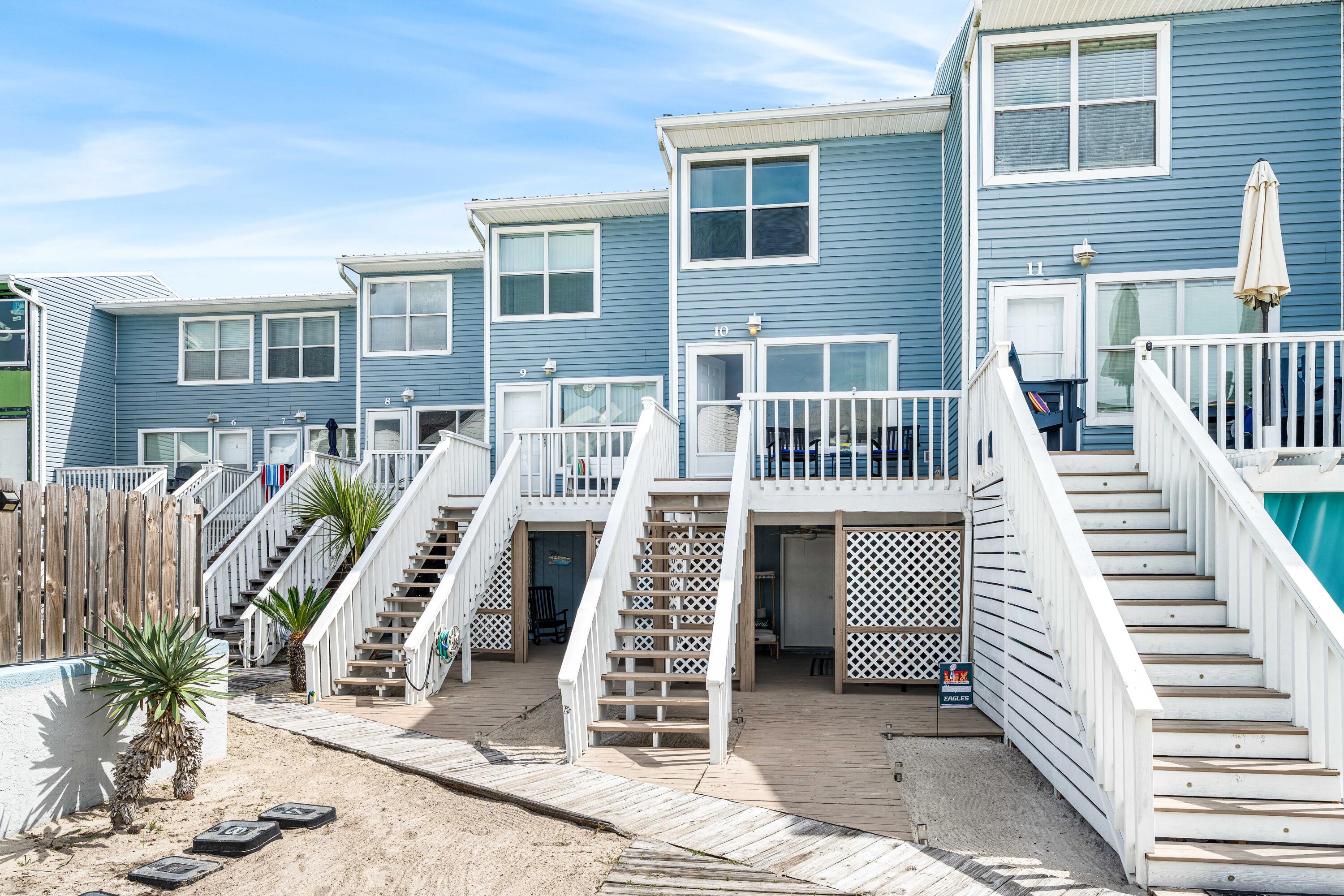 Navarre Beach Townhome | 3-Story Layout | Walk to Beach & Dining | Coastal Retreat
Discover a premier coastal opportunity with this versatile 3-story townhome, perfectly situated in the heart of Navarre Beach. As one of only 12 residences in this peaceful complex, this property offers an exclusive, low-density feel that is highly coveted by renters and second-home owners alike. Located just a short stroll from the iconic Navarre Beach Pier and the tranquil waters of the Santa Rosa Sound, this location puts the best of the Emerald Coast right at your doorstep.
The lifestyle here is defined by simple pleasures-whether you're sipping morning coffee on the front porch in the warm glow of the sunrise or enjoying a quiet, relaxing meal outdoors as the evening breeze kicks in.
The ground level is currently configured as functional storage for all your beach gear, but it provides the high-value flexibility to be finished out into a custom beach entry, home office, or additional climate-controlled space. On the second floor, you'll find a bright, open living space that integrates the kitchen and living room, finished with easy-to-maintain tile flooring--perfect for sandy feet and coastal living. A spiral staircase leads to the third-floor primary suite, a dedicated sanctuary designed for comfort where you can wake up to natural sunshine every day.
With its prime location and low-maintenance footprint, this property is positioned perfectly for those looking to enter the Navarre Beach market. Residents and guests also enjoy immediate access to the community pool, located just steps from the front door.
Navarre Beach is one of the last areas along the Emerald Coast with a true "Old Florida" appeal--offering miles of white sandy, crowd-free beaches and stunning emerald-hued waters. Enjoy endless outdoor activities on both the Gulf of Mexico and the Santa Rosa Sound, along with nearby parks, hiking and biking paths, and the natural beauty of the Gulf Islands National Seashore
1 BR | 1 BA | 3-Story Townhome | Community Pool | Navarre Beach | Santa Rosa Sound | Navarre Beach Pier | Gulf of Mexico | Gulf Islands National Seashore | Pensacola Beach | Emerald Coast