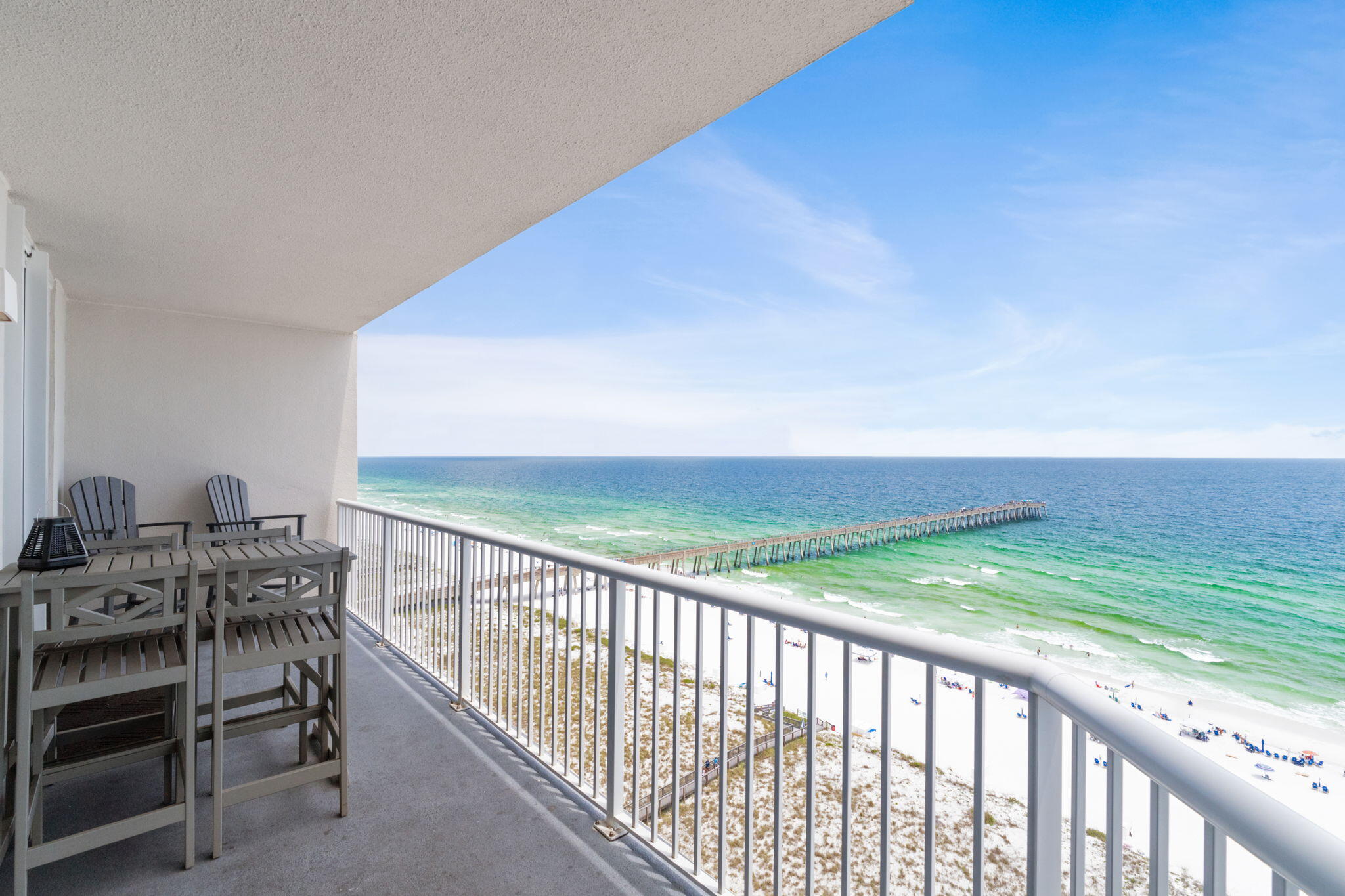 If you're here for the views, you're in the right place--unobstructed Gulf-front perfection with crashing waves, dolphin sightings, and both sunrise and sunset magic from this 14th-floor condo at Summerwind West Resort on Navarre Beach. Appropriately named ''Sea Where We Landed,'' this beautifully furnished retreat sleeps 8-10 and features 2 bedrooms, a bunk room, 2 bathrooms, and a walk-out balcony with breathtaking views of the Gulf and the Navarre Beach Pier. Designed to make the most of its spectacular setting, the open floor plan offers stunning water views from the main living area and the primary suite, which also includes balcony access, dual vanities, and a luxurious whirlpool tub. Custom, quality furnishings make this condo equally well suited as a full-time residence, second home, or vacation rental. Recent upgrades include fresh interior paint (2022), a stainless steel French door refrigerator (2022), stainless steel microwave (2022), freshly painted kitchen cabinetry, a Broan air conditioning unit, Bosch dishwasher, energy-efficient Whirlpool water heater, and Maytag washer and dryer.

Summerwind offers 450 feet of beachfront access along with three Gulf-side pools, including one heated in winter, three hot tubs, a private beach walkover, fitness facilities, grills, and on-site security. Beyond the resort, Navarre Beach is a hidden gem known for its sugar white sand, turquoise water, and endless opportunities for swimming, shelling, snorkeling, kayaking, fishing, biking, and exploring the Gulf Islands National Seashore.

With a proven rental track record generating over $60,000 in 2025, over $40,000 in 2024, and already exceeding $40,000 in bookings for 2026, this property is more than just a stunning beachfront escape--it's an exceptional income-producing investment.