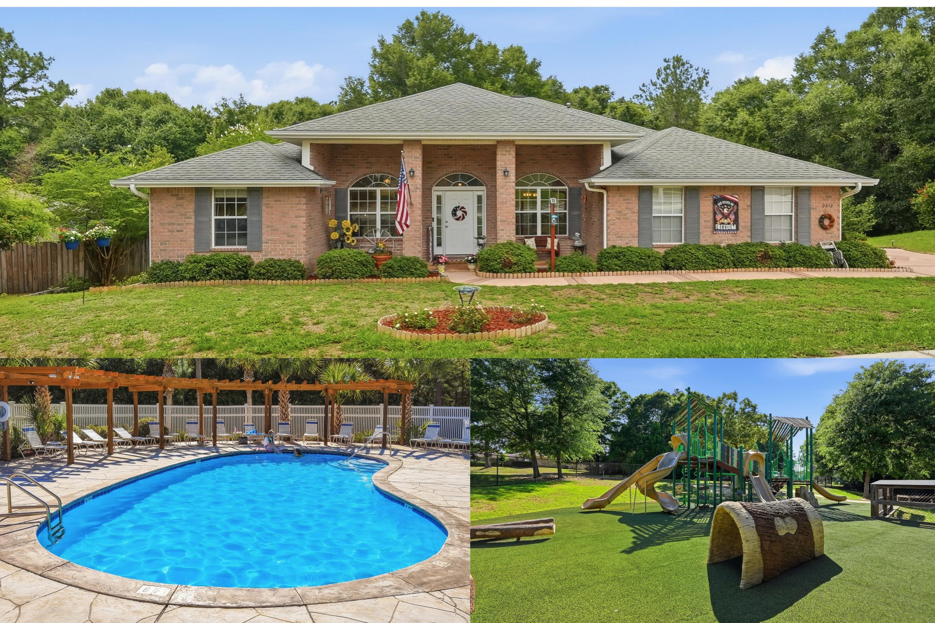 Welcome home to this immaculate 4-bedroom, 2-bathroom retreat nestled in a highly desirable subdivision featuring a community pool, park, and picnic area. From the moment you step inside, you'll appreciate the exceptional attention to detail, pristine condition, and thoughtfully designed living spaces. Every room reflects pride of ownership, creating a warm and inviting atmosphere throughout. The spacious floor plan offers comfortable living and effortless entertaining, while the beautifully maintained interior showcases quality finishes and meticulous care. Step outside and discover your own private sanctuary, where stunning wooded views provide a peaceful backdrop. Relax to the soothing sounds of the babbling brook beyond the backyard and enjoy the natural beauty that surrounds this exceptional property.
Combining elegance, comfort, and an unbeatable setting, this move-in-ready home offers the perfect blend of luxury and tranquility in one of the area's most sought-after neighborhoods. New roof with acceptable offer so make your appointment today & don't forget to check out the video!
