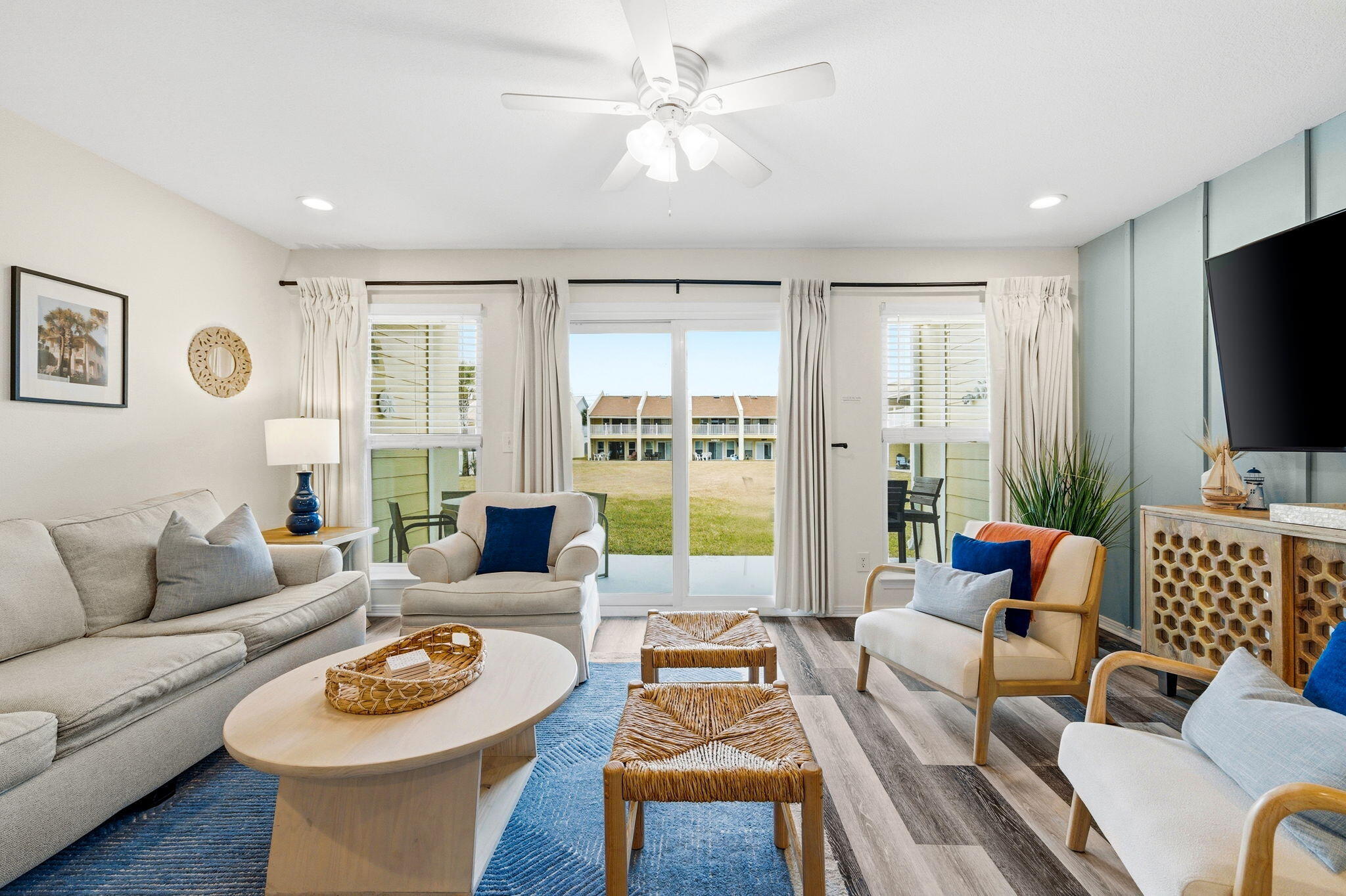 Over 25k in the books already, this cozy Ground-floor-Corner unit offers effortless beach living just steps from the community pool and a 0.2 miles to the Deeded beach access. Seacove Condo is a gated beach community located in the heart of Miramar Beach nearby local shops and restaurants. Thoughtfully designed with cozy coastal furnishings and charming beach décor, this turnkey unit feels bright, inviting, and rental-ready. The ground-floor location provides ultimate convenience-no stairs, no elevators-just park and walk straight into your beach escape.Seacove is known for its lush landscaped grounds, resort-style pool, BBQ areas, and unbeatable location near top-rated dining, shopping, golf, and entertainment. Whether you're looking for a personal getaway, a short-term rental i Whether you're looking for a personal getaway, a short-term rental investment, or both, this condo checks every box.
Grab your flip-flops -- your place at the beach is waiting.

HOA Fees include Basic Cable & Internet service. The unit is currently on the Airbnb & Vrbo rental program. Indoor HVAC unit is 2010, Outdoor HVAC is 2021, Water Heater 2018 and Washer and Dryer 2025. Rental Ready - Call to Schedule Your Private Tour Today! Buyer, Buyer's agent to confirm all details.
