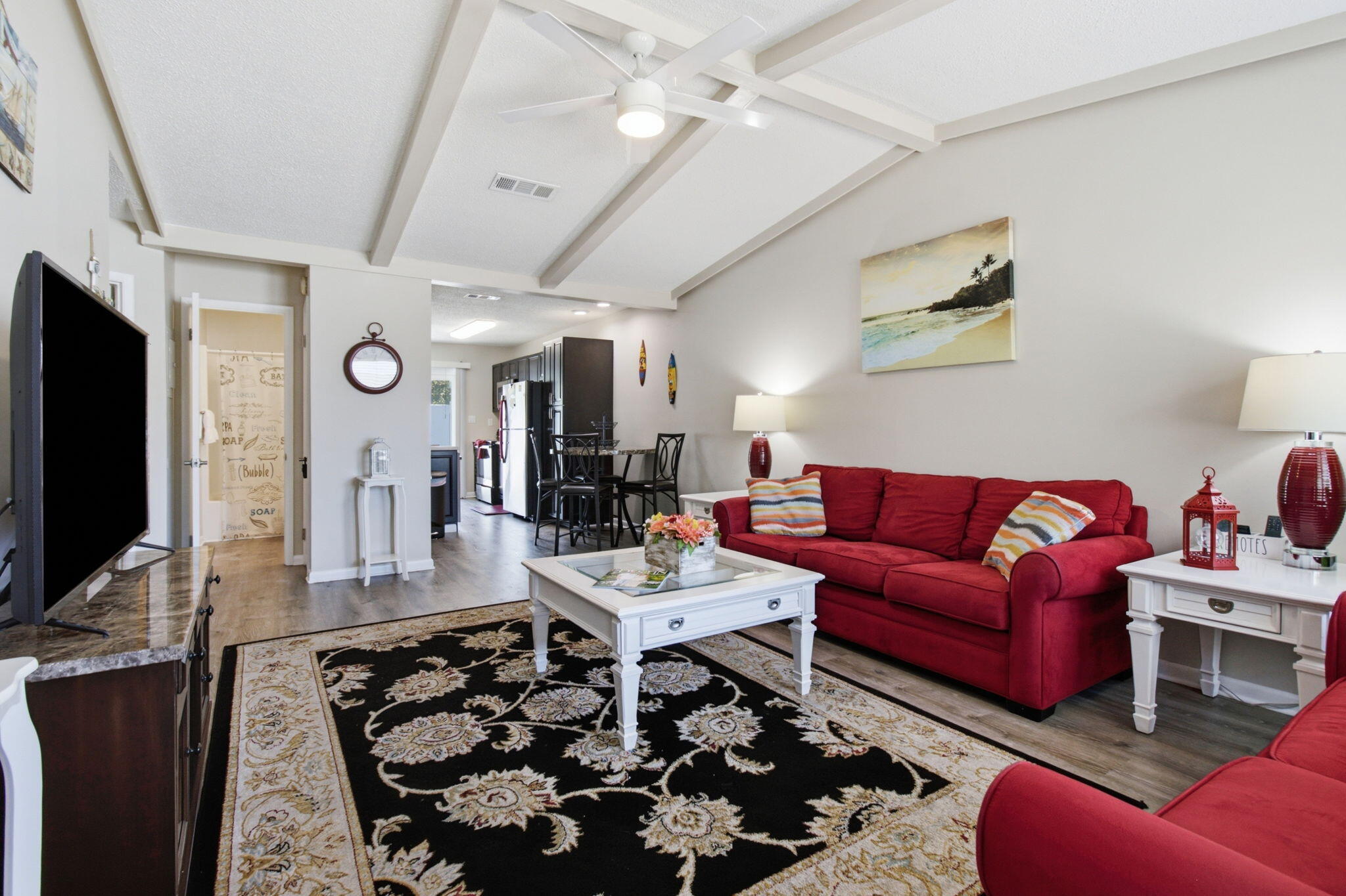 Location Location! Welcome to your ultimate Miramar Beach turn-key property! Nestled just one block from the white sugar sands and public beach access, this fully furnished 2-bedroom, 2-bathroom condo offers the ideal blend of coastal comfort, convenience, and proven rental potential. 

Step inside to find a thoughtfully designed layout featuring a modern kitchen equipped with stainless steel appliances, standard cookware, ample counter space, with a washer and dryer. Impact Windows and Doors and a Home Warranty is included for peace of mind. 

Perfectly positioned for maximum relaxation, this single story townhome is located only steps from the sparkling community pool and a one block to world-class dining at the legendary Pompano Joe's. 

Actively operating as a vacation rental but would be a great beach retreat. Ready for you to make your daily beach walk your new routine in your permanent sanctuary! This gem offers a seamless transition for investors looking for an immediate income stream or buyers seeking their dream low-maintenance coastal retreat. Schedule your private tour today!