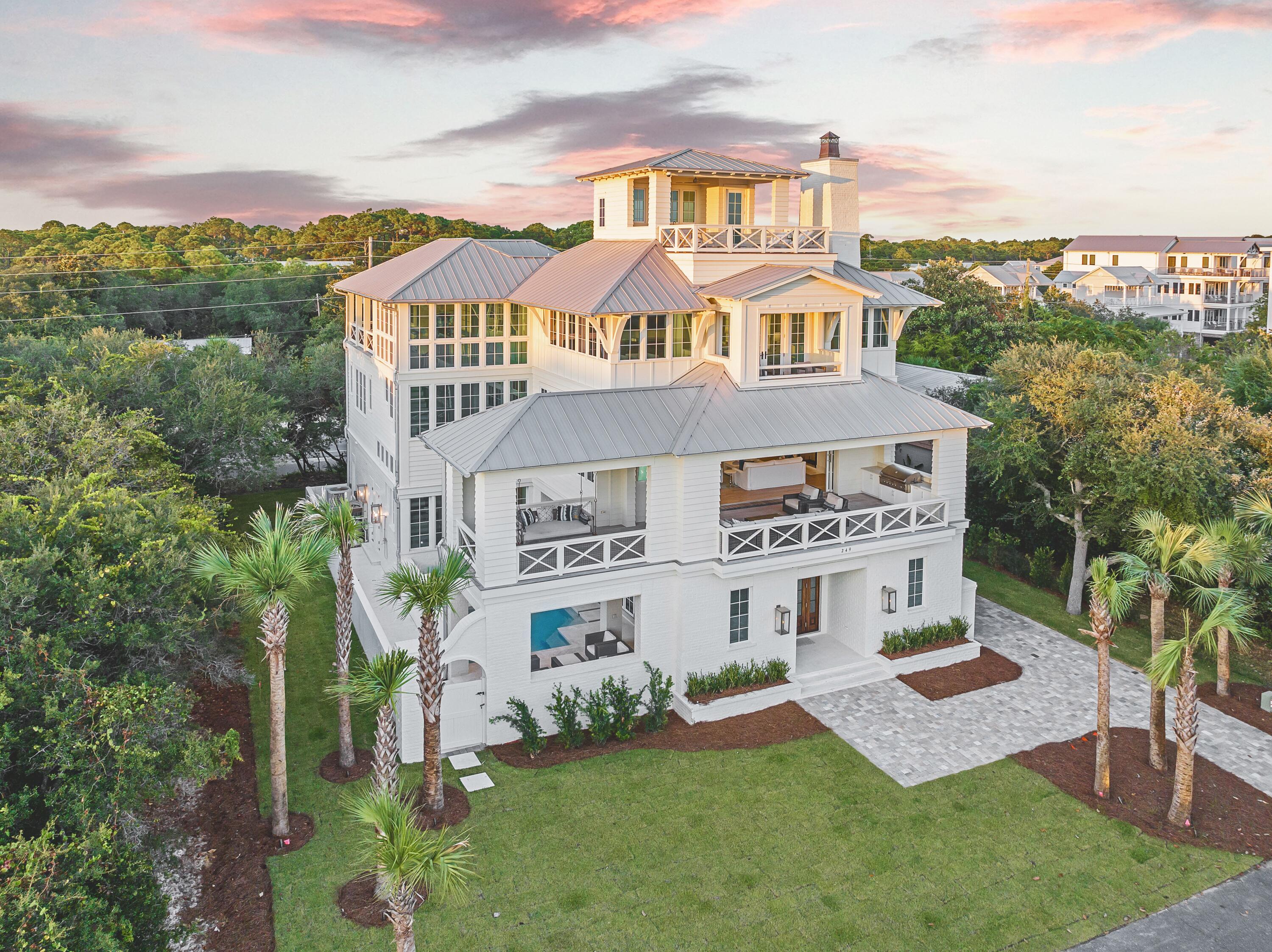 Where Coastal Luxury Meets Effortless Living

In the heart of Seagrove Beach, just moments from the iconic town center of Seaside, this newly built coastal retreat pairs timeless design with modern livability in a way few homes can. With over 6,000 square feet of light-filled interiors, 7 bedrooms, 6 full and 2 half baths, and sweeping Gulf views from multiple vantage points, it's a property that's as much about lifestyle as it is about luxury.