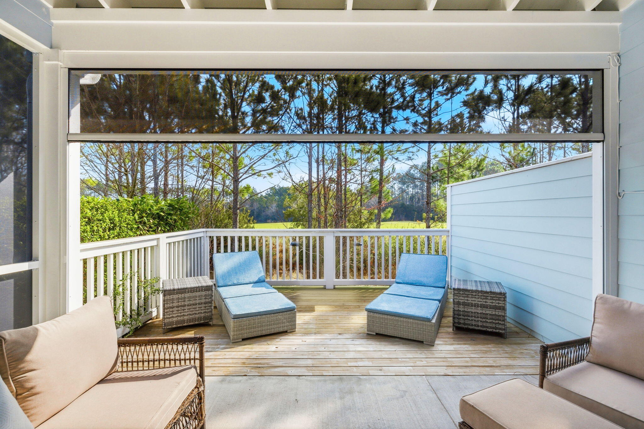 Completely Turn-key, fully furnished, fabulous golf course location in the Villas on the Fairway, a thoughtfully designed townhome community within the highly sought-after Watersound Origins neighborhood. This beautifully appointed 2-story residence offers 3 bedrooms, 2.5 baths, and a 1-car garage, 2 in the driveway, all just moments from the vibrant Watersound Town Center with shopping, dining, green spaces, and community events right at your fingertips.
Inside, the open-concept floor plan features stylish LVP flooring throughout the main living areas and a spacious island kitchen complete with Quartz countertops, sleek appliances, and plenty of room for gathering and entertaining. Elegant furnishings throughout the home may be negotiated with an acceptable offer, making this an easy turnkey opportunity. Elegant furnishings throughout the home may be negotiated with an acceptable offer, making this an easy turnkey opportunity for a full-time residence, second home, or investment property.
One of the home's standout features is the recently upgraded screened-in porch where one side is permanently installed and the center is a remote controlled screen, creating the perfect extension of the living space for morning coffee, evening cocktails, or year-round outdoor enjoyment. Beyond the porch, enjoy peaceful views overlooking the fairway and green provide a wonderful backyard. Every closet has also been enhanced with upgraded shelving systems for exceptional storage and organization.
Upstairs, the spacious owner's suite is paired with two additional guest bedrooms and beautifully finished full baths, offering comfort and flexibility for family and visitors alike.
Watersound Origins continues to be one of South Walton's most desirable communities thanks to its unmatched amenities and prime location. Residents enjoy access to the Village Commons pool and fitness center, tennis and pickleball courts, miles of walking and biking trails, dock access to Lake Powell, unlimited golf, and abundant green space throughout the neighborhood. The nearby Watersound Town Center adds even more convenience with Publix, restaurants, healthcare services, and everyday essentials just outside the community entrance.