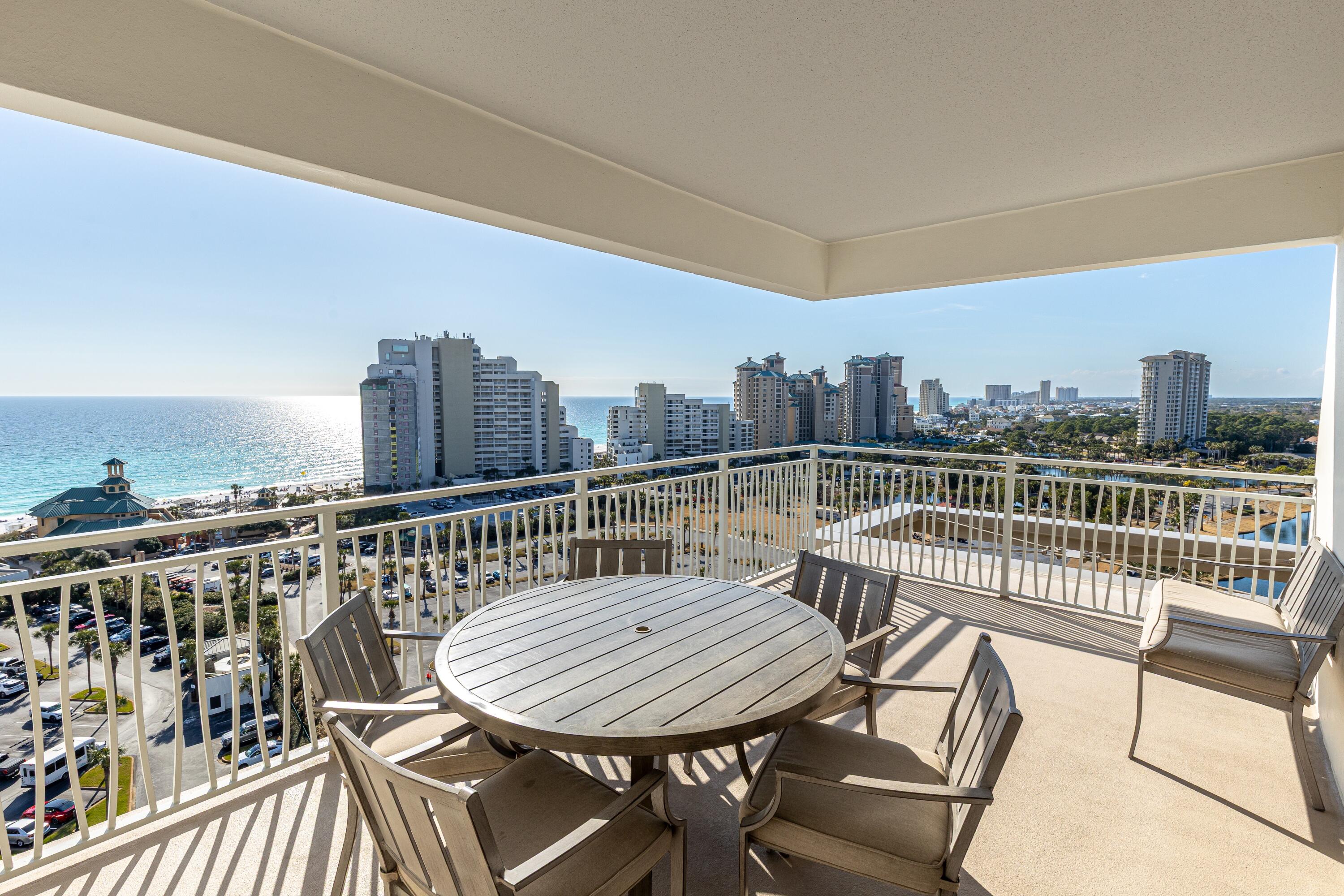 Luxury Gulf-View Condo at Luau | 11th Floor | 3 Bed, 3 Bath | 1,685 Sq Ft. This stunning 11th-floor condo in Luau offers some of the best panoramic Gulf views in the building, with sweeping vistas of the Emerald Coast, the lake, pool and breathtaking southwest sunsets. Step onto the expansive private balcony--perfect for morning coffee, sunset cocktails, and soaking in the coastal breeze. Beautifully high-end renovated, this spacious residence features 2 bedrooms and 2 baths, plus a lock-off studio with its own full bath, creating a total of 3 bedrooms and 3 bathrooms--ideal for flexible living, guest accommodations, or maximizing rental potential. With 1,685 square feet, the open-concept layout is designed to maximize natural light, views, and comfort. Uniquely located next to the Sunset Deck, you can step right outside your door and enjoy extra-long mornings and peaceful evenings overlooking the Gulf. Residents and guests also enjoy Luau's premier amenities, including a lagoon-style pool with swim-under waterfall, fitness center, gas grills with shaded pergola seating, and a short, easy walk to the beach. Offered fully furnished, this turnkey condo is perfect as a primary residence, second home, or investment property.

As an introduction to the Sandestin lifestyle, we invite our new owners to explore amenities that make Sandestin special. The listing brokerage and seller(s) are presenting the buyer(s) of this property with (2) 90-minute rounds of Tennis court time, a golf foursome at one of our three championship courses, and a round of golf for up to four (4) players at the unrivaled Burnt Pine Golf Club.
Sandestin Golf and Beach Resort features more than seven miles of beaches and pristine bay front, four championship golf courses, 15 world-class tennis courts, a 226-slip marina, a fitness center, spa and celebrity chef dining. Shop, dine and play at the charming pedestrian village, The Village of Baytowne Wharf and more. Inside the gates of the resort, residents enjoy a balanced lifestyle of high-class living, spanning the 2,400 acres from the beach to the bay. Everything within the gates of the resort is accessible by golf cart or bicycle. The entire resort is interconnected by miles of pedestrian, bike and golf cart paths that weave through groves of live oaks, meandering past natural lagoons, fountains, man-made lakes, and meticulously landscaped fairways.