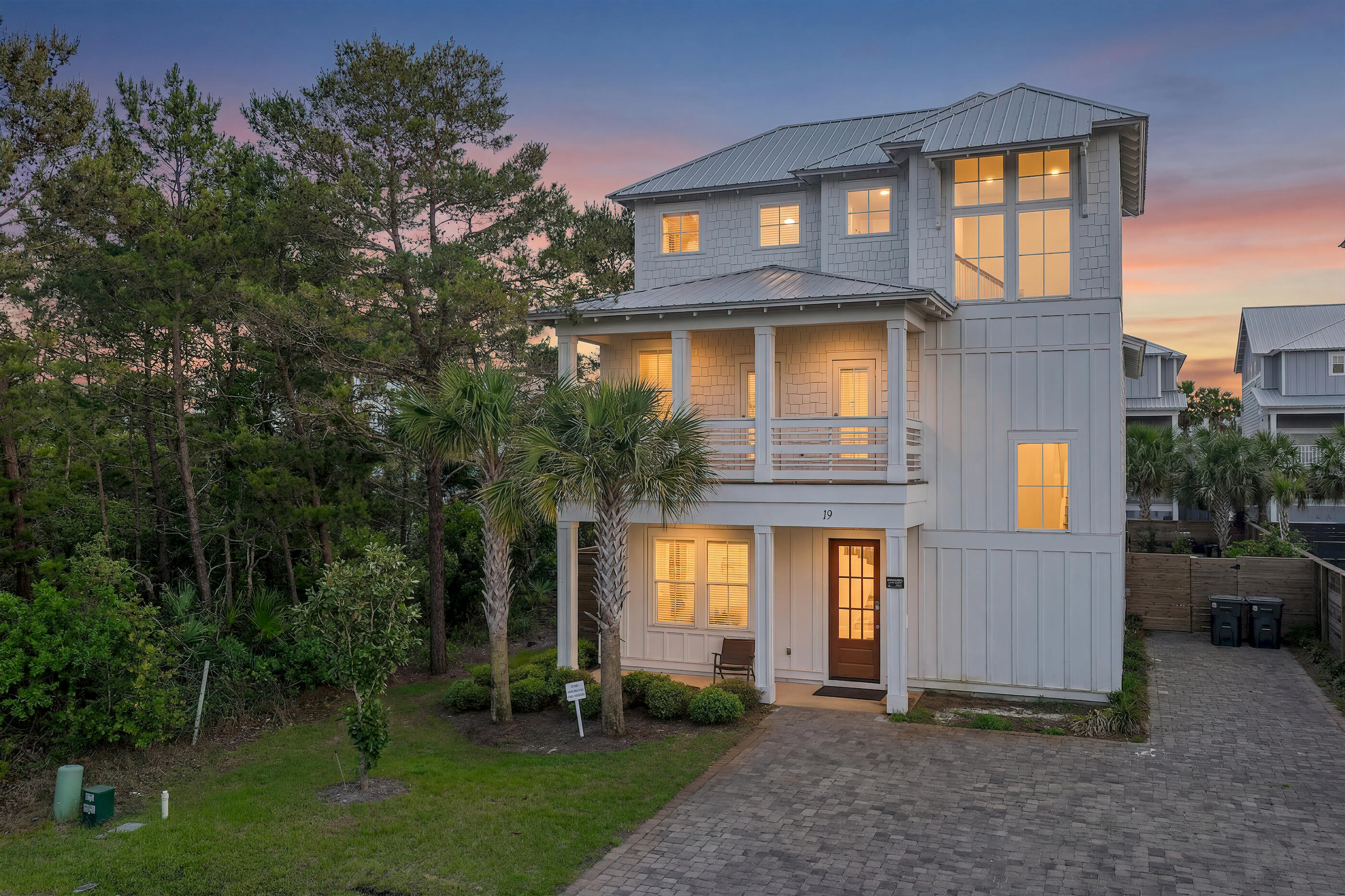 Situated right near the gate in the sought-after gated community of Frangista Beach, 19 Penelope St is a 2022 built, fully furnished beach home offering it's own luxury heated pool and hot tub. Featuring 8 spacious bedrooms/baths, this 3 story home can easily accommodate up to 24 guests. The main level features the kitchen, dining, and living room as well as two bedrooms and baths. The second level features 4 more bedrooms as well as two porches, one on the front and one screened-in porch on the back overlooking the pool deck. The third level features two more bedrooms and baths, one of which includes bunk beds and video games that kids will love. The private pool area offers tons of space and seating for families to soak up the sun. The Villas of Frangista Beach is conveniently located in the heart of Miramar Beach and offers easy access to everything this area is known for. Ride your golf cart to the beach, Silver Sands Outlets, The Destin Commons, or any of the many beach front restaurants including Whale's Tale, Pompano Joe's, The Crab Trap, Surf Hut, and more! The community also offers nearby beach access through the gate at Hollywood St. and Scenic Hwy 98, as well as a community pool. This home makes for the perfect vacation home and rental property. Come take a look! Buyer to please verify all information contained herein.