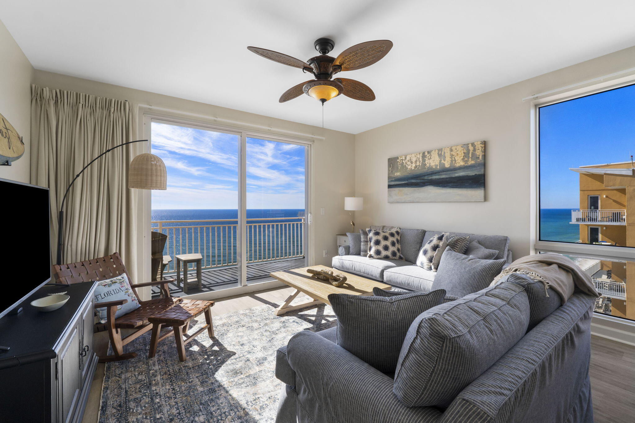 Perched on the 21st floor at the highly sought-after Splash Resort, this top-floor penthouse truly feels like a ''Condo in the Clouds.'' Beautifully decorated and offered fully furnished, this turnkey 3-bedroom retreat is designed for unforgettable Gulf-front living and exceptional rental potential. Each bedroom features its own private Gulf-front balcony access, creating breathtaking views from nearly every corner of the condo. 

Splash Resort is a destination all on its own, offering incredible family-friendly amenities that keep guests returning year after year. Enjoy the lazy river pool, multiple beachfront pools, children's splash pad and waterslides, dive-in movies on Fridays and Saturdays during season, fitness center, poolside bar & grille, coffee shop, onsite candy store, and community gas grills. Right outside your door, beach service offers jet ski rentals, banana boat rides, parasailing, and more for the ultimate beach adventure experience. 

Whether you're searching for a luxury second home, a high-performing vacation rental, or both, this stunning penthouse delivers the perfect blend of lifestyle and investment opportunity. Don't miss your chance to own one of Splash Resort's most desirable top-floor condos with impressive rental returns and unbeatable Gulf-front views.