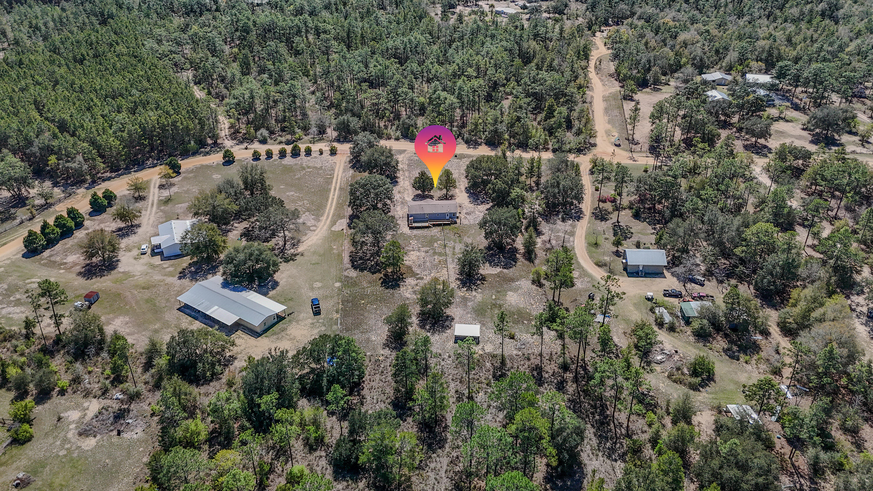 Giddy up--or slow down--3.45 acres of purpose, privacy, and protected beauty just hit the market. This isn't just a property--it's a rare opportunity to live in harmony with one of Florida's most beloved native species: the gopher tortoise. Whether you're dreaming of farm-to-table living, craving space to breathe, seeking a private homestead, a seasonal escape, or a meaningful connection to the land, this unique offering invites you into a lifestyle that's equal parts freedom and stewardship. Located in the quiet, sought-after community of Grassy Pond Ranches, this beautifully maintained 3-bedroom, 2-bath home sits on 3.45 acres--shared, respectfully, with resident gopher tortoises, a protected keystone species that play a vital role in Florida's ecosystem. For the right buyer, this isn't  For the right buyer, this isn't a compromise--it's a calling. Built in 2018, this 1,404 sq ft residence is light, bright, and completely move-in ready. Features include new carpet, a functional split-bedroom layout, and a hidden pantry (yes--it's as cool as it sounds) that adds both charm and everyday practicality. All of this sits on 3.45 acres of natural Florida landscape, partially fenced, and home to a thriving colony of gopher tortoises. This protected species creates a unique environment that conservation-minded buyers will truly appreciate. Due to the presence of tortoise burrows, the property is best suited for low-impact use - think gardening, peaceful outdoor living, and enjoying the land as it was meant to be experienced. There may be opportunities to fence smaller designated areas, but the overall setting encourages a more intentional, preservation-focused lifestyle. No HOA equals no rental restrictions--giving you the flexibility to use the property as a full-time residence, weekend escape, or income-producing investment (think of the super cool niche Airbnb market this could become!) Residents of Grassy Pond Ranches enjoy private equestrian access directly into Northwest Florida Water Management District lands, offering miles of riding and hiking trails right from your neighborhood. All of this, while still conveniently located to Panama City, Chipley, and I-10--giving you the perfect balance of seclusion and accessibility. Some properties offer space. Others offer a lifestyle. This one offers a chance to preserve something meaningful!