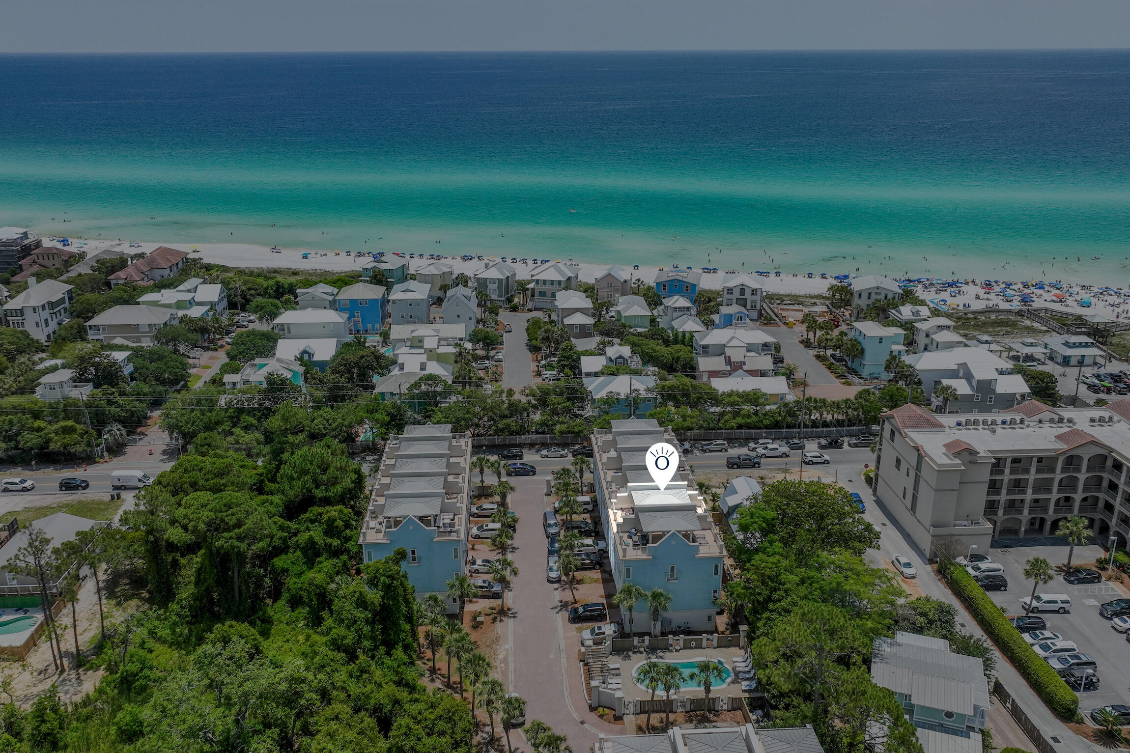 Owner did $90,000 in Gross Rental!  Prime Location + Unmatched Views + Walkability = The Ultimate 30A Investment! Perched in the heart of West 30A, this townhome offers the best of both worlds, a high-performing rental property and a personal getaway for your family. Forget the car, everything you need is just steps away. A huge public beach access (with restrooms!) is almost directly across the street, while local hotspots like Shunk Gulley, Papa Surf, and Gulf Place's shops and dining are within an easy stroll. The crown jewel? A 4th-floor rooftop terrace with panoramic Gulf views--perfect for sunrise coffees, sunset cocktails, or a round of cornhole with family and friends.