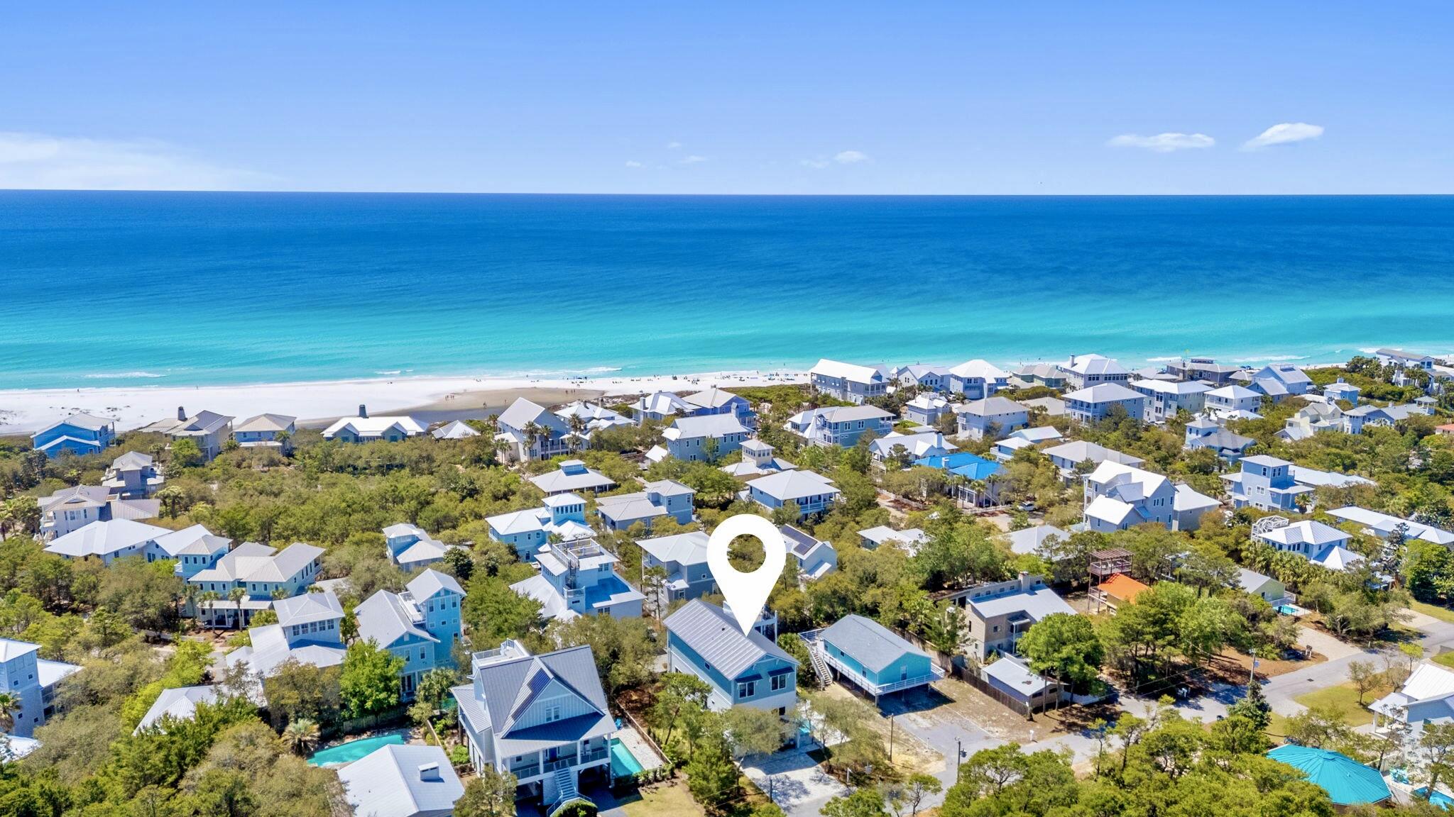There is a rare, magnetic stillness to Beautiful Betty. Hidden south of 30A within the storied boundaries of Gulfview Heights, this newly unveiled three-story coastal sanctuary sits where the whispering sea winds meet architectural elegance. Just a fleeting stroll from the tide and the quiet rhythm of local dining, the residence unfolds as a masterclass in light, structure, and sophisticated coastal design. She isn't just a home; she is an intoxicating lifestyle waiting to be claimed.
Betty features 6 bedrooms and 6.5 bathrooms across approximately 4,444 square feet of heated and cooled living space, along with 1,230 square feet of covered balcony areas. A crow's nest lookout provides elevated Gulf views, adding a distinctive feature to the property.
Outdoor amenities include a heated saltwater pool and a fully fenced backyard, providing a private outdoor setting suitable for everyday use and gatherings. Interior finishes include pecky cypress ceilings, custom trim details, wide-plank LVP flooring, and paneled accent walls. A built-in bunk area adds flexible sleeping capacity, while custom closets and ample storage contribute to everyday functionality.
The kitchen is equipped with a full GE Café appliance package, including a cooktop, oven, refrigerator/freezer, microwave, vent hood, dishwasher, and ice maker. The primary suite includes private balcony access and a bathroom with a soaking tub and full-height tiled shower.
Construction details include Hardie siding, pressure-treated framing, and a metal roof designed for coastal conditions. Additional features include impact-rated windows, tankless water heaters, three high-efficiency HVAC systems, an irrigation system, and an automatic garage door.
The property is offered partially furnished and is ready for immediate occupancy.
Rental projections are included in the property documents. Please inquire for details and figures.
This home presents a flexible opportunity for use as a primary residence, second home, or vacation rental property.