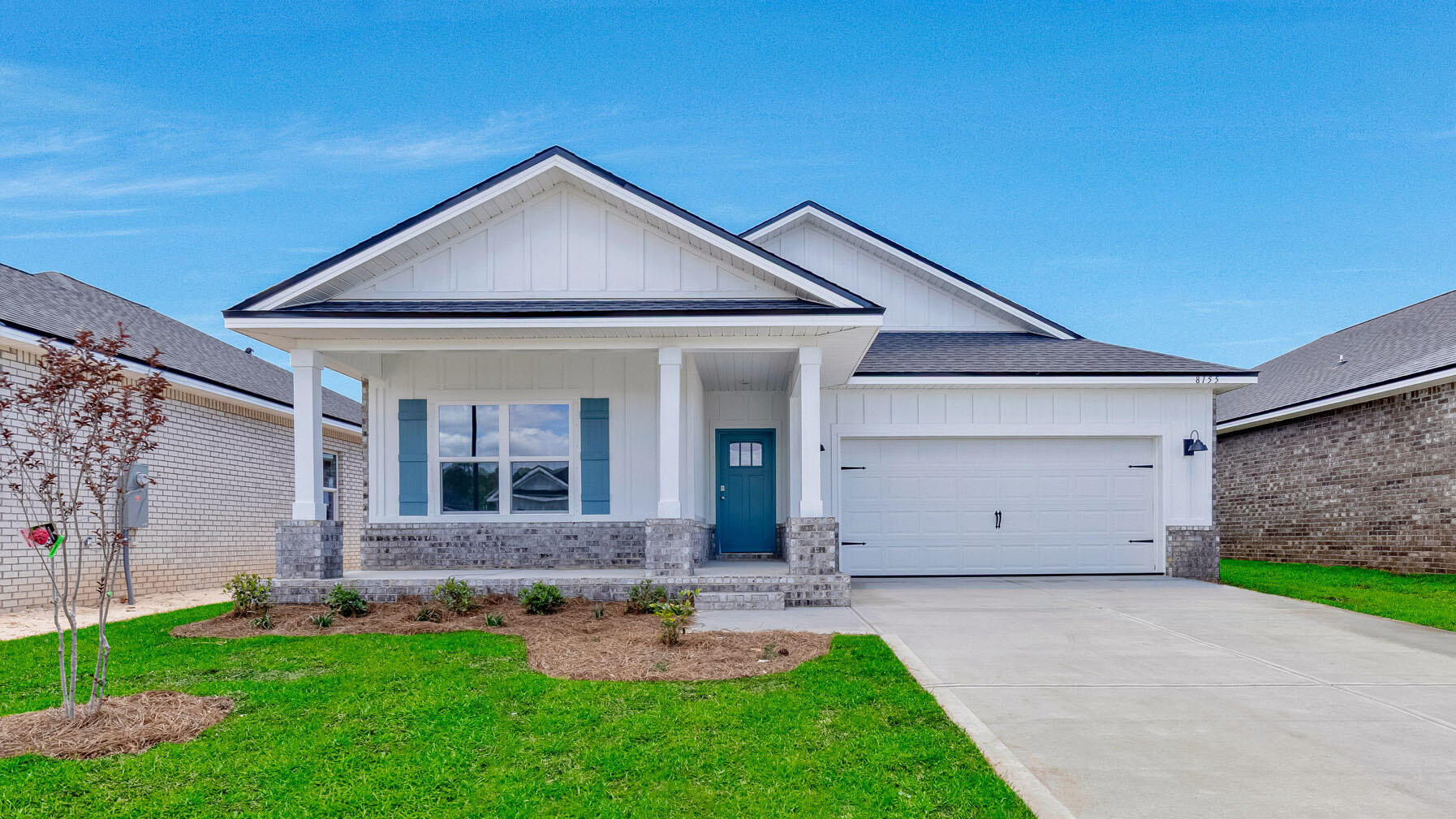 Blackwater Reserve NEW community featuring a beautiful community pool, Lazy River and Pickle Ball. The Creekside model is a spacious and desirable open concept floorplan, built-in lighting & fabulous layout for relaxed living, 5 bedrooms, 3 bathrooms, 2-car garage, & the 'Smart Home Connect 'System with a variety of convenient Smart Home devices you will love. Spacious Great Room & dining area is open to the kitchen & lots of windows for natural lighting. Well-designed open kitchen includes stainless steel appliances, a smooth-top range, built-in microwave, gorgeous quartz countertops, quiet dishwasher, corner pantry, island bar, eye-catching wood-look flooring, and plush carpet in the bedrooms. Hurricane door & window protection is included. Stylish curb appeal. ALL LISTING pictures, colors, features, and size may vary. Square footages are approximate.