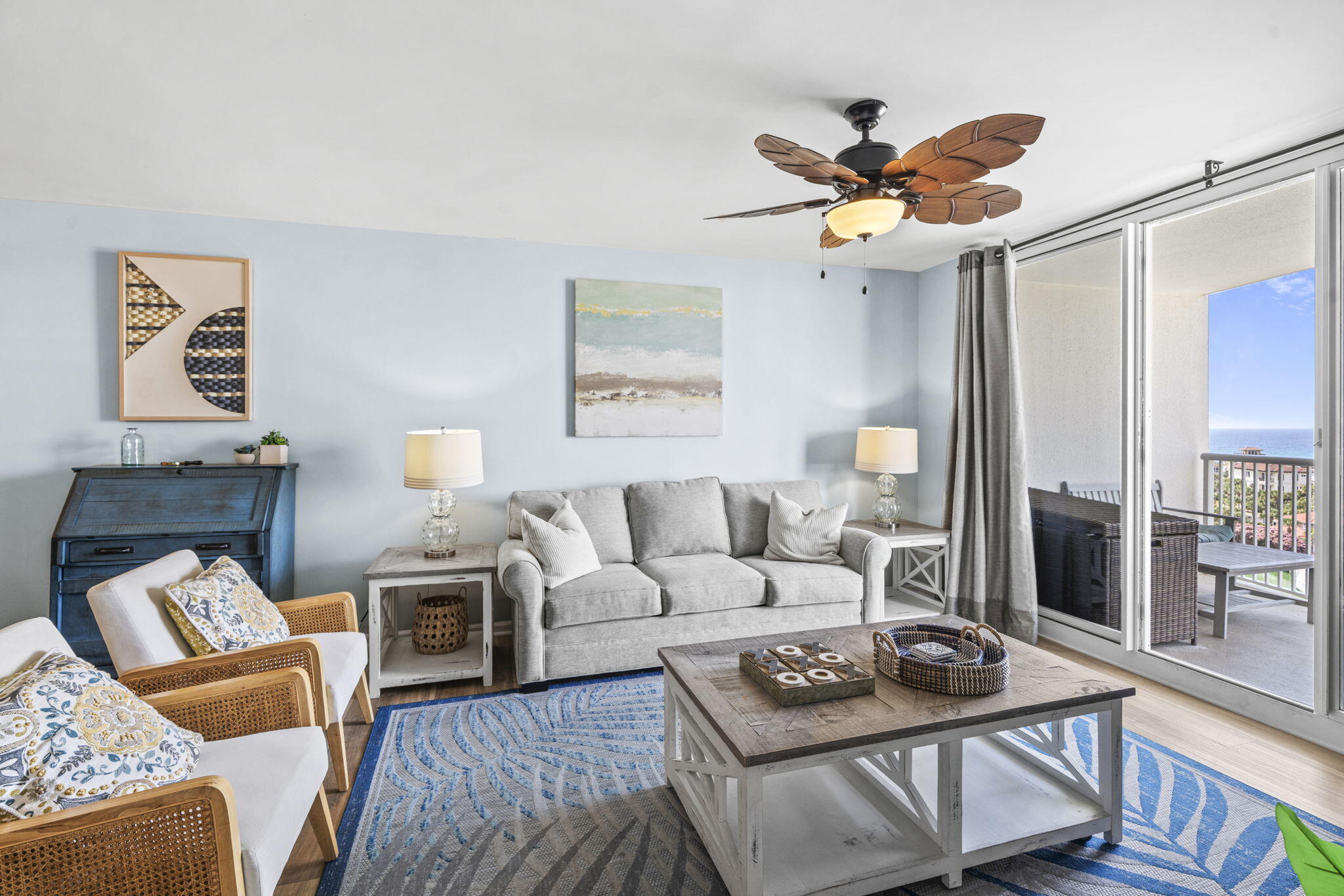 Exceptional income-producing opportunity with $68,000 in year-to-date rental revenue and projected earnings nearing $80,000 this year! Enjoy sweeping Gulf and lake views from this beautifully updated 2-bedroom, 2-bath condo at The Terrace at Pelican Beach. Thoughtfully renovated, the unit offers a bright, coastal interior with updated LVP flooring, fresh paint, updated cabinetry, and a remodeled kitchen featuring a new refrigerator.

Floor-to-ceiling windows in the living area and primary bedroom bring in natural light and frame the water views, while the spacious balcony provides the perfect spot to relax and take in the scenery. The primary suite offers balcony access, Gulf views, and a beautifully redesigned bath with a frameless sliding shower door, designer tile, and waterfall showerhead. The guest bath has also been fully updated with designer finishes. An office area adds flexible space for remote work or everyday convenience. Located within the resort, owners and guests enjoy access to an impressive amenity package including three heated pools, a hot tub, fitness center, tennis courts, private beach access, game room, outdoor grills, and seasonal on-site dining.  Whether you are searching for a primary residence, second home, or investment property, this condo delivers both lifestyle and income potential in the heart of Destin.