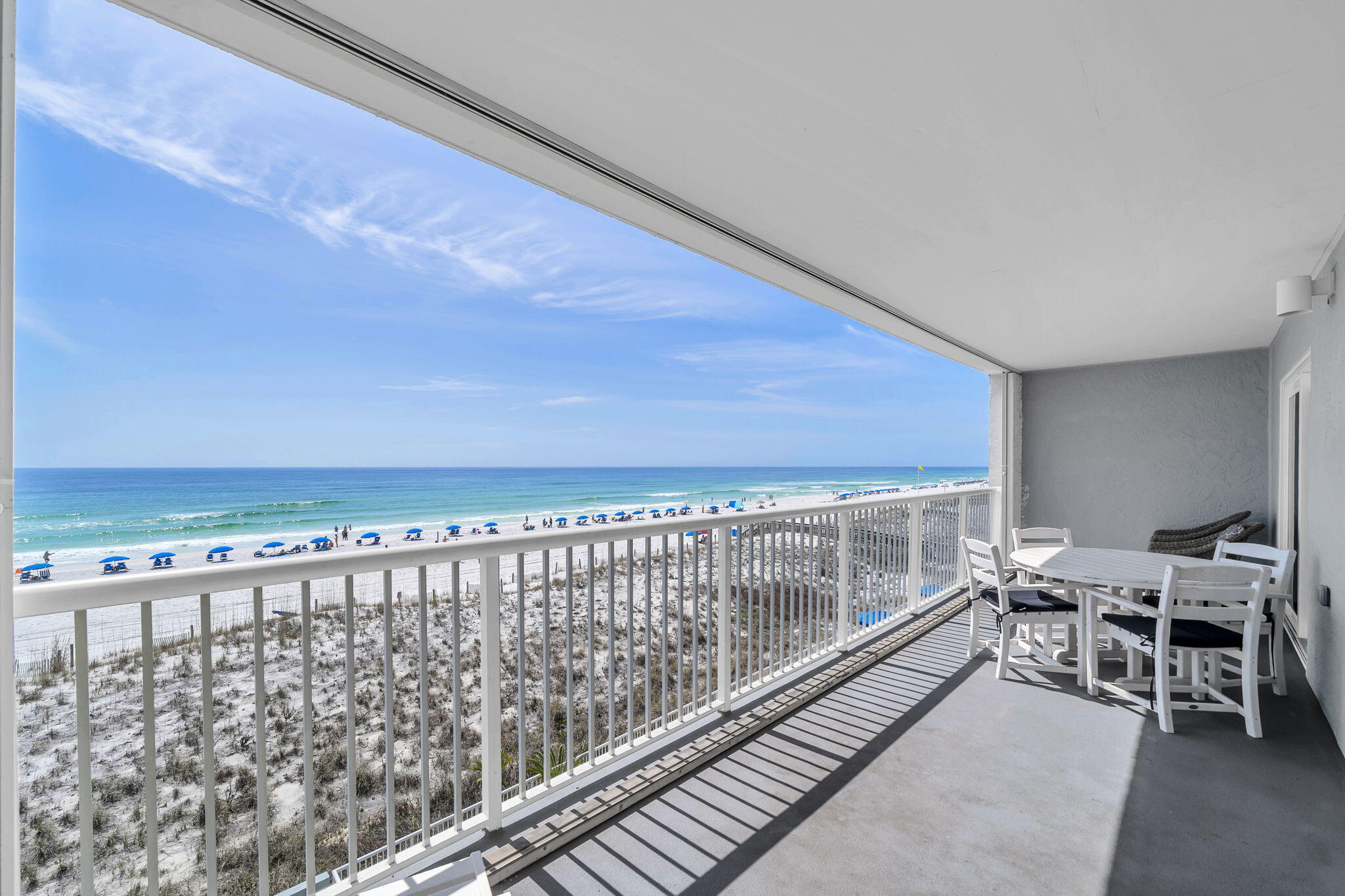 The Best of Both Worlds! Own a beautiful beachfront retreat for making lasting family memories while enjoying the benefits of a proven investment property. This spacious 3BR/3BA Gulf-front condo at Islander Beach Resort offers a rare combination of generous living space, breathtaking views, and excellent rental history ($70K+ the last two years). 

Lovingly maintained by the same family since the building was completed, this is the first time this condo has ever been offered for sale. The open floor plan features over 1,500 square feet of living space with expansive Gulf views from both the living room and Gulf-front primary suite. Step onto the 27-foot-wide beachfront balcony, perfect for outdoor dining, relaxing, and taking in the emerald waters and sugar-white sand.

Some of the most significant recent upgrades include a new 2.5-ton HVAC system, new Rheem Professional water heater, quartz kitchen countertops, new TV in living room and more. 

Islander Beach Resort offers direct beach access, an 80+ foot heated Gulf-front pool, fitness center, grilling area, on-site management, and covered owner parking. Schedule your private showing today and discover why this beautiful condo is also one of the best values on Okaloosa Island.