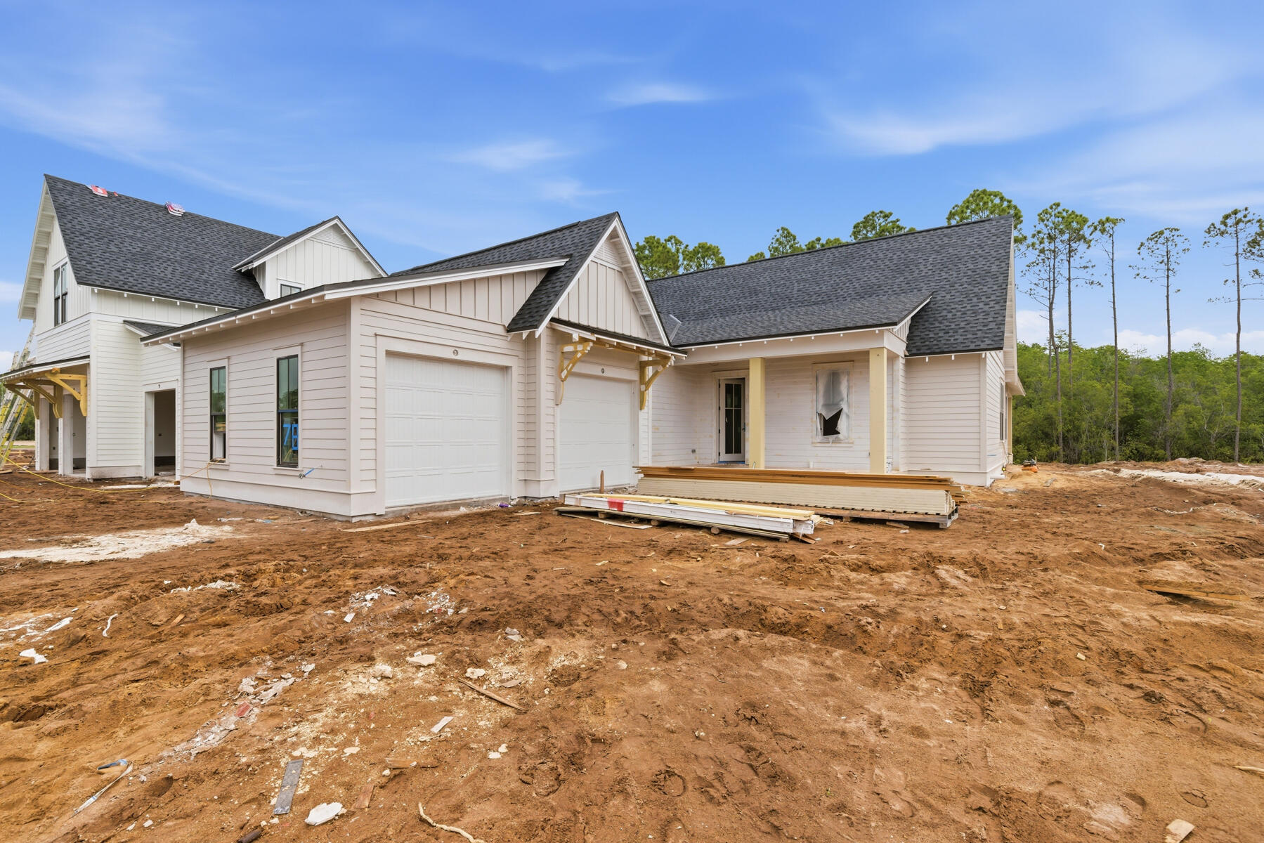 Welcome to the Sydney by Huff Homes, part of the Preserve Collection in the Arborview Park neighborhood of Watersound Origins. Positioned on a deep homesite exceeding 150 feet with a wooded view, this thoughtfully designed single-level home offers 4 bedrooms, 3 bathrooms, and a 2-car garage and private pool and spa.

The open living, dining, and kitchen areas create a spacious central gathering space, highlighted by 16-foot sliding glass doors in the living room that open to a 12' x 24' screened rear porch with a gas fireplace, seamlessly connecting indoor and outdoor living.

The kitchen is designed for both function and style with quartz countertops, upgraded stainless steel Wolf appliance package, a expanded island with extra cabinets, and stacked glass upper cabinets that add visual interest and additional storage.

The primary suite is privately positioned and features a well-appointed bath with a freestanding soaking tub, tiled shower, dual vanities, and a large walk-in closet. Each of the guest bedrooms includes generous walk-in closets, offering excellent storage throughout the home.

Additional upgrades include pre-wiring and a gas stub for a future generator, plumbing for a water filtration system, shiplap in the foyer, along hallway leading to garage and on kitchen island, solid core doors throughout, extra cabinets and basin sink in the laundry room, epoxy garage floor and EV car charger.

Homes in the Preserve Collection benefit from larger homesites that provide additional privacy and flexibility for outdoor living, including the opportunity to add a pool.

Estimated completion: end-June 2026

As part of Watersound Origins, often called "A Coastal Village," residents relish abundant amenities like the Village Commons resort-style pool, fitness center, sports courts, miles of nature trails, event lawns, and the Origins Golf Course. Surrounded by towering pines and just minutes from Lake Powell and the beaches of Scenic Highway 30A, this community blends natural beauty with easy access to Inlet Beach, Grayton Beach, and beyond. Upcoming highlights include the 15.5-acre Longleaf Art Park, opening in 2027, featuring cultural and recreational experiences.