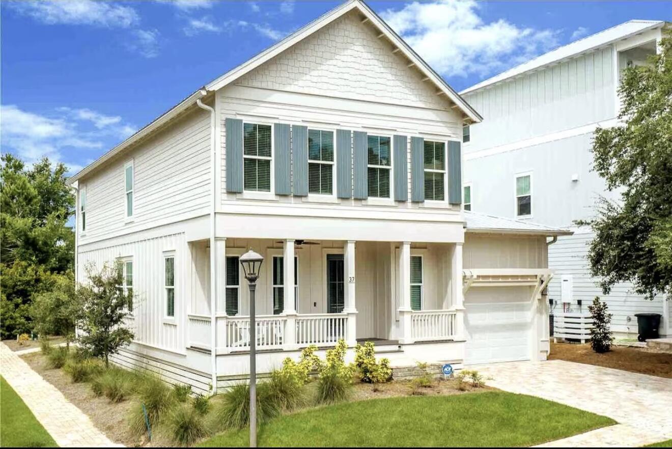 This fully furnished 5-bedroom coastal home in Grande Pointe offers over 3,000 sq ft of stylish, turnkey living just minutes from the beaches of Inlet Beach and 30A. The open first floor features an upgraded kitchen with a large island, gas range, and walk-in pantry, plus a spacious primary suite. Upstairs includes an additional living area, wet bar, and four guest rooms. Right across the street from Walton County's Largest public beach access, .2 miles from Camp Helen State Park with paddle-boarding and kayaking, 5 Minutes from Rosemary Beach on 30A and the new underpass, this location is top-rated and ideal for investors and Vacation home owners alike!! Offered with the golf cart included, this property is rental-ready and has been a steady top-producer. Community amenities include a large resort pool, lake dock, pavilion, clubhouse, and easy access to shopping, dining, and local attractions. Inlet Beach offers 10 minutes distance to Dolly's Pirate theater and Pier Park while being situated near 30-A, encouraging strong revenue numbers and incredible appreciation history. Contact us today for a showing and more info!