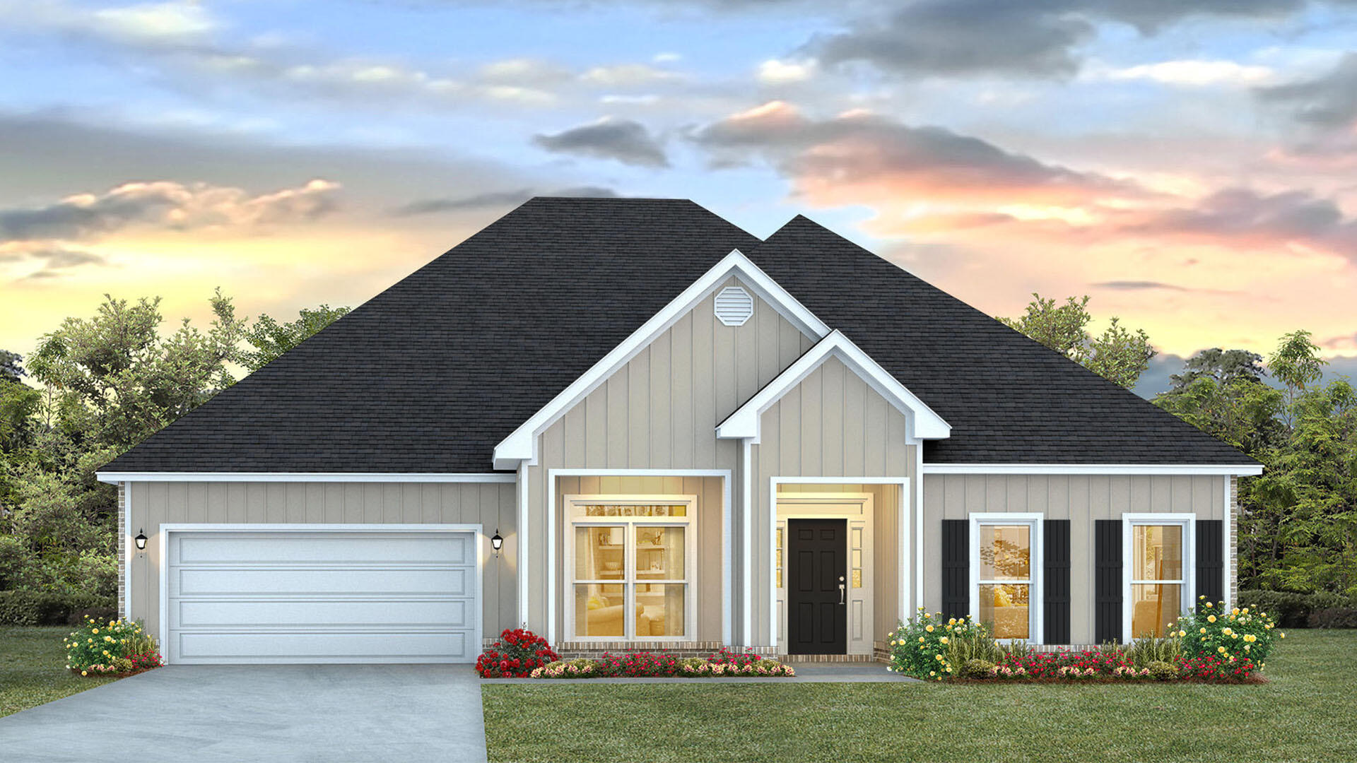 Welcome to 192 Farm Owl Drive, a new home under construction at Owls Head Farms in Freeport Florida. This home has a bright welcoming foyer that leads you past the appointed formal dining room and a sizable study. As you enter the grand family room, you will notice the seamless transition with EVP flooring flowing through the home. The open concept design of this home offers functionality and warmth, and the trey ceilings lend to the sense of height in the dining area, family room, and primary bedroom.

The kitchen is the central focal point of this home with its large layout and breakfast area, making it perfect for hosting gatherings or enjoying quiet evenings. A center island allows for easy meal preparation and service, and the walk-in pantry has space for dry good storage needs.