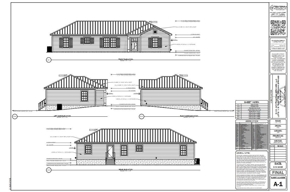 Bring in the New Year with a New 3 bed 2 full bath home In DeFuniak Springs. Under Construction with a completion date of January 1, 2026. While you are bringing in the new year with a bang, here is another reason to celebrate 
 **** Our preferred lender is offering a lender credit towards permanent interest rate buydown for qualified buyer. *** This 3 bed 2 bath S H S Contracting home sits on a .72 acre corner lot boasting a 6x6 deck off the back entry surrounded by serene trees ideal for relaxing mornings or quiet evenings. The spacious primary suite includes a master bath featuring a double vanity, stand alone shower, 6.4x8.6 walk-in closet. This property offers a unique opportunity to live in a nature setting without sacrificing space or comfort. This area is on the rise with
