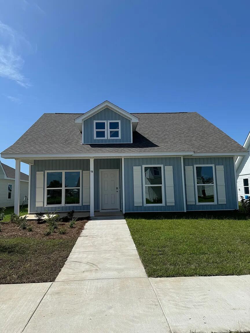 WELCOME HOME to Owl's Head East! Right of Hwy 331 and just 20 minutes to the beach. 1 year old, 1680 SF spacious-3BR/2BA open floor plan with large bedrooms, living and formal dining area or den for second family living space with an epoxied 2 car garage and outdoor covered patio space for grilling and relaxing awaits you! Upgrades include LVP flooring, walk in shower, double sinks in primary bath, large closets throughout, window treatments, quiet closure cabinetry, large pantry and granite counter tops just to mention a few. Quiet friendly neighborhood and around the corner from your home is a beautiful walking park for you and your pet to explore and meet your new neighbors! Small pets allowed under 25lbs. with a $250 non-refundable pet deposit. House includes washer/dryer and side by side refrigerator. All electric. Non smoking home. Easy commute to Englin AFB and just minutes to the Freeport Highschool.