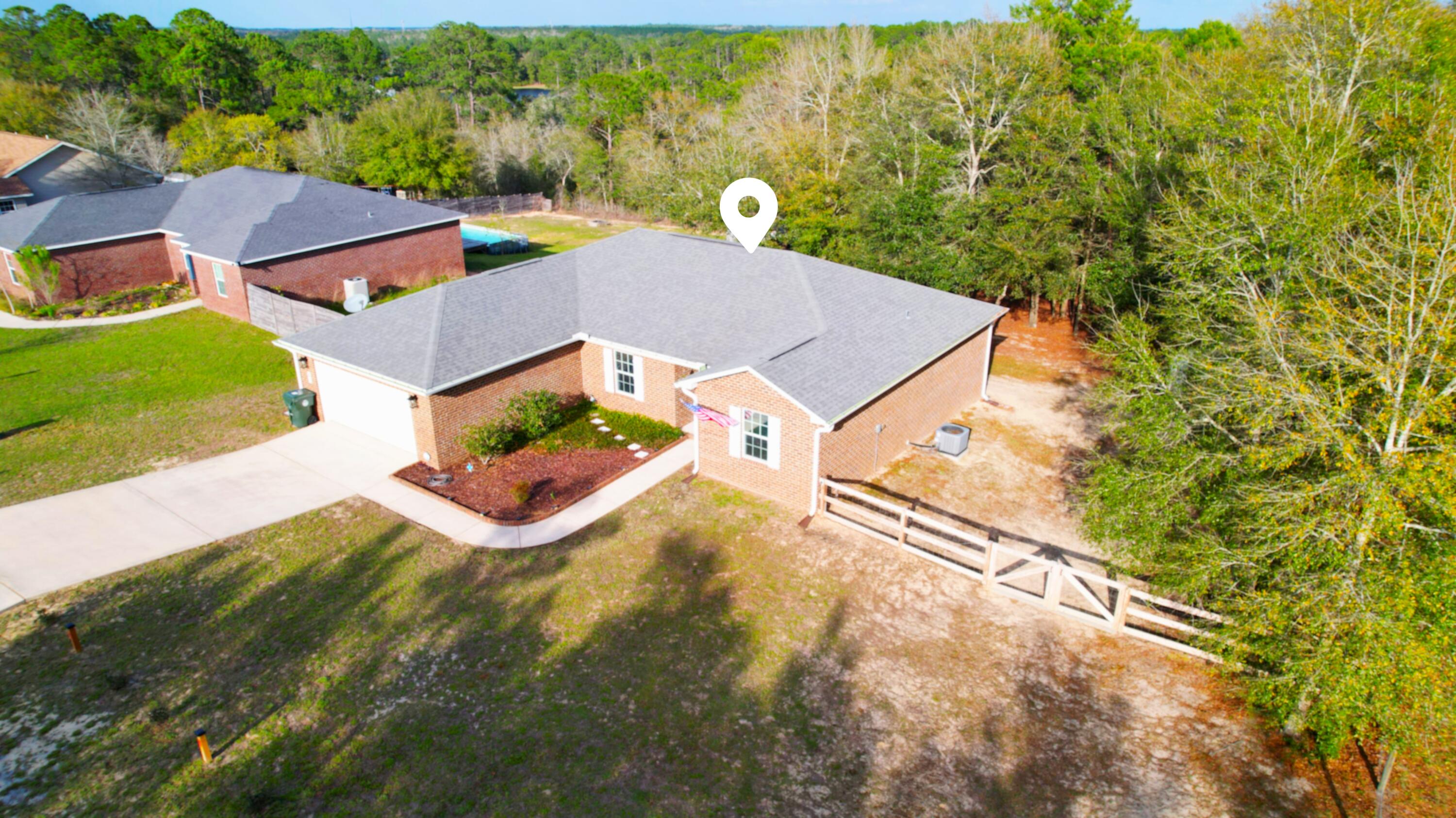 Nestled in a quiet corner of the well-established Hidden Lakes subdivision, this beautiful 4-bedroom, 2-bath home with completely separate guest quarters sits on nearly 3/4 of an acre, offering a rare blend of privacy, space, and natural surroundings. The primary suite is thoughtfully designed with a private ensuite bathroom featuring a spacious garden tub and a large window that fills the space with natural light, creating a relaxing retreat. Step outside and experience the peaceful setting this property offers. The home backs up to the serene, mature vegetation surrounding the beautiful Hidden Lakes, while a small natural creek runs within the property's perimeter, adding to the tranquil atmosphere. Interior pictures coming soon. Enjoy the outdoors from the crafted open deck overlooking the private backyard, perfectly balanced with mature trees and open areas, ideal for entertaining, relaxing, or simply enjoying nature.
Additional highlights include a 2-car garage, gutters throughout, and a fully fenced backyard, offering both convenience and functionality.
With its generous lot, separate guest quarters, and peaceful natural surroundings, this Hidden Lakes property offers a unique opportunity to enjoy privacy and comfort while remaining close to everything the area has to offer.