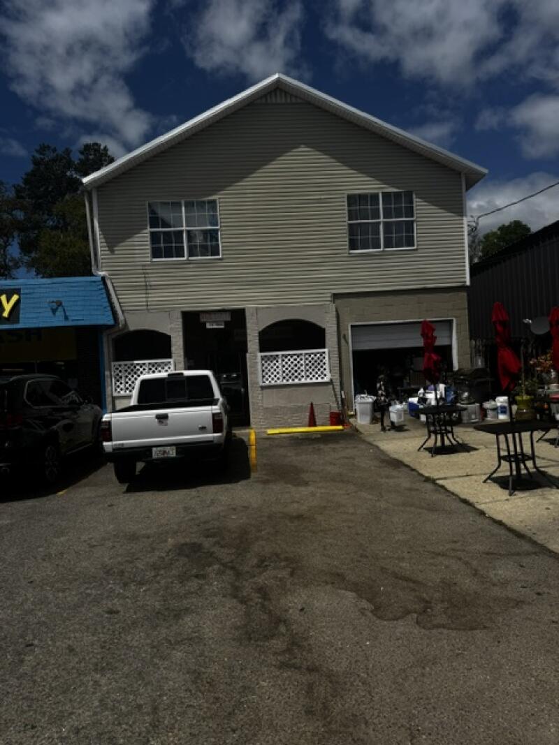 3BR/1BA ~2,000 sq ft single-family home on 2nd level needing full renovations. 1st level is a mixed use space that is currently used as a hair salon. Additionally there is a tenant food truck renting the front space of the property. The house has its own meter and the hair salon and food truck are on the same meter.