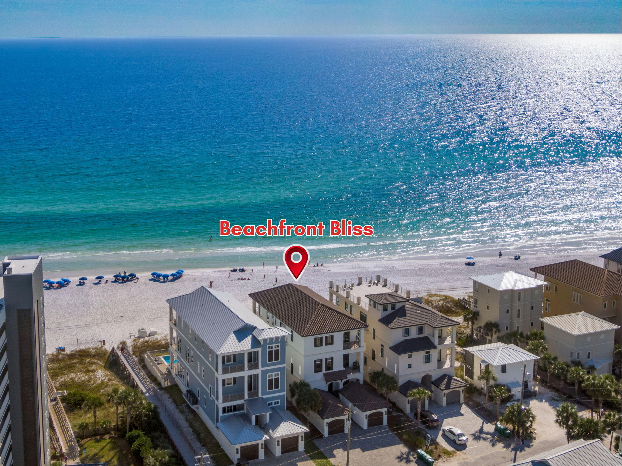 Rare find and cash-flowing investment opportunity with this beachfront home. Beachfront Bliss is one of the finest income-producing properties on the Emerald Coast. 

$608,000 in gross rental income in 2025 and over $614,000 gross revenue on the books for 2026 with more weeks to book. 

Built in 2018, this exceptional property has 10 bedrooms, 8 full bathrooms, 2 half bathrooms, and nearly 6,000 square feet of living space with panoramic views designed to comfortably accommodate large groups.

Beachfront Bliss is a bespoke treasure gracing the coveted Miramar Beach shoreline along the Emerald Coast. FIRST FLOOR AND POOL AREA 

You'll be mesmerized as you walk through the grand entry doors and effortlessly flow into the sprawling main-level gathering room filled with a plethora of seating for entertainment and dining, along with a newly remodeled kitchenette and gaming area. 

Being bathed in sunlight with floor-to-ceiling sliding glass doors that optimize a visual masterpiece of the gulf, you'll enjoy the beauty of the beach while relaxing in this open-concept haven. With two large primary bedrooms and spacious en suite bathrooms, an additional half bath, a bunk room, laundry, and an elevator, this floor really does have it all!

SECOND FLOOR 

A custom chef's kitchen complete with professional-grade appliances and an oversized marble island set the stage for culinary dreams. With unobstructed views of the gorgeous water and cotton-candy sunsets, you have the perfect backdrop for gathering with friends and family. 

This space feels massive with 20-foot ceilings and windows draping every wall. It expands to a lofty outdoor balcony with an industrial built-in grill, dining, and an additional lounging area ideal for breathing in the healing salt air and stunning views. This floor also offers a large pantry, fireplace and bar in the main living room, a half bath, a primary bedroom with en suite bathroom and balcony, and a large bunk room that sleeps 8 with an en suite bathroom.

THIRD FLOOR 

The third floor is filled with posh private suites that provide personal sanctuaries for guests and friends. The main hall leads to a bunk room (sleeps 8) with en suite bathroom and two more bedrooms with en suite bathrooms. 

A large laundry room with washer and dryer and built-in cabinetry, along with a bar, line the walls of the hall leading to the extravagant oceanfront master suites. These two majestic bedrooms and en suite master baths encapsulate an unparalleled experience marrying lavish design with tranquility.

This home was richly designed with opulence, comfort, and functionality at the forefront. Beachfront Bliss is a rare opportunity for a beloved legacy property in the heart of Miramar Beach.

POOL & PRIVATE BEACH ACCESS 

With a continuation of beachfront luxury, the outdoor pool area is perfectly designed for entertaining, boasting an infinity spa and large heated pool, both complete with custom lighting. Whether you want to bask in the rays of the sun or take refuge for a few hours in the shade, this backyard oasis has room for everyone! The crowning jewel, of course, is your own private beach access that makes every beach day a breeze.

INVESTOR INFO

~Turnkey Opportunity: Destin Dreamers is managing and can seamlessly transfer management.

~Unique and Rare: Few beachfronts with these rental numbers become available, and beachfronts are in high demand and tight supply.

~2025 Rental Numbers: $608,348

~2026 Booked Reservations (with more to come): $614,286. The owner can count on rental income from day one. Multiple 2027 reservations on the books.

~Comparable: Empty beachfront lots in this area are listed at $7 million. For a little more, you can own a 10 bedroom rental property on the same water producing income from the start.

~Appreciation: Miramar Beach beachfront appreciates on four compounding factors: scarcity, rental performance, market momentum, and irreplaceability. It already outperforms 30A on yield-to-price -- with meaningful upside still ahead.


**All information including dimensions should be confirmed by the buyer. Managed by Destin Dreamers and can seamlessly continue with bookings and management.