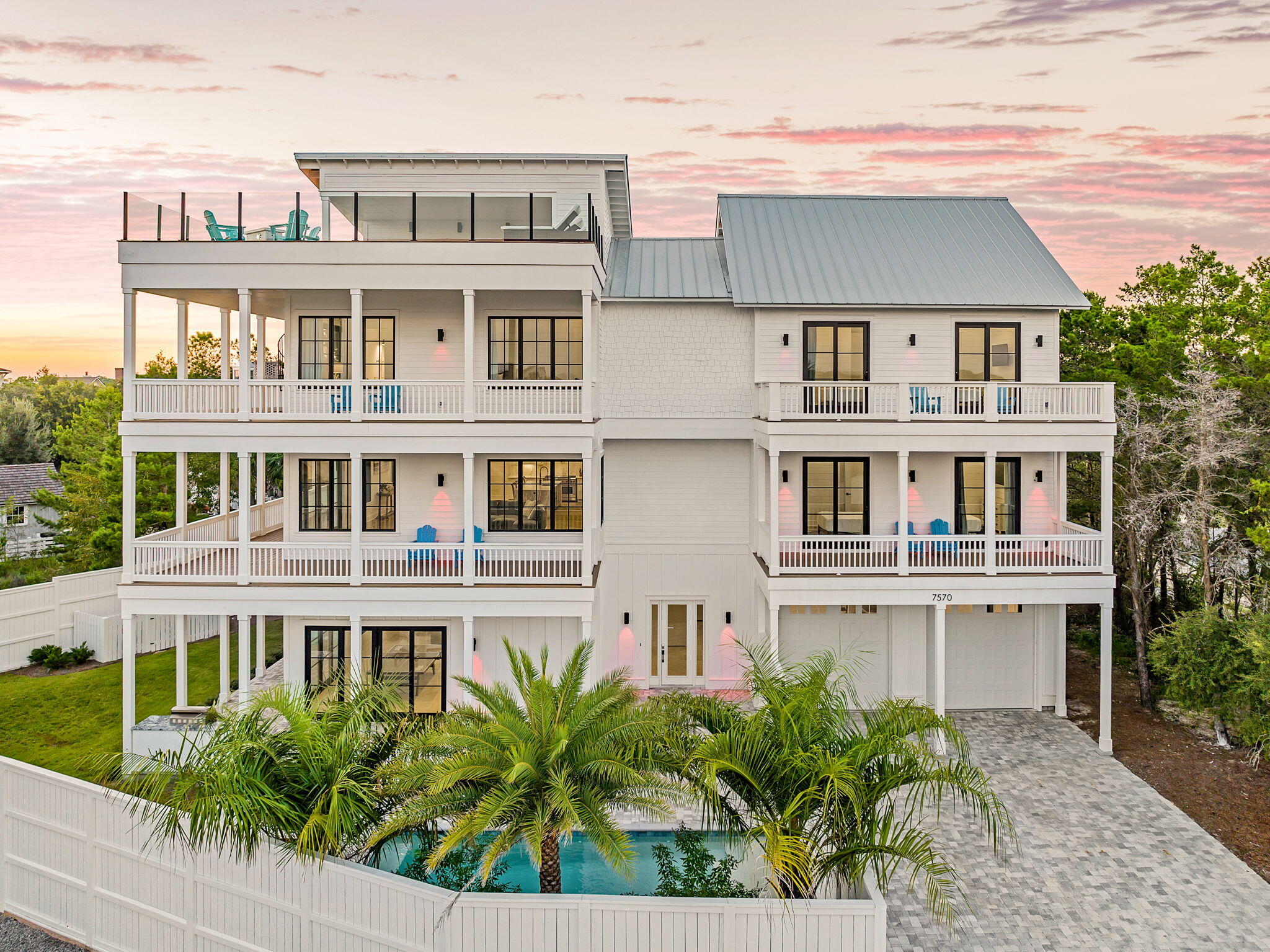 Camp Creek Villa | Gulf & Lake View Luxury Retreat on 30A

Now Offering a Watersound Membership at list price! 

Introducing Camp Creek Villa, an extraordinary four-story coastal estate perfectly positioned to capture sweeping views of both the Gulf of Mexico and Camp Creek Lake--one of 30A's most rare and sought-after natural backdrops. Designed as the ultimate luxury retreat, this expansive residence offers an unparalleled blend of elevated design, resort-style amenities, and exceptional rental potential. From the moment you arrive, the home is tailored for entertainment and effortless coastal living. The first level sets the tone with a fully equipped game room, complete with ping pong, a built-in wet bar, and a comfortable lounge space that opens directly to a private outdoor oasis. Here, a resort-style pool, outdoor kitchen with grill, and expansive lounging areas create a true indoor-outdoor experience ideal for hosting and relaxation.

The second floor serves as the heart of the home, where an open-concept living, dining, and kitchen area is framed by abundant natural light and panoramic Gulf and lake views. Expansive sliding glass doors lead to a wraparound balcony, seamlessly blending interior elegance with coastal scenery. The chef's kitchen is designed for gathering, featuring a large island with seating, a walk-in pantry, and a substantial wine refrigerator, all complemented by generous dining space for large groups.

Multiple levels of thoughtfully designed living continue throughout the home, including two separate entertainment spaces with wet bars, creating a dynamic layout ideal for multi-generational use or large gatherings. Spacious guest accommodations and bunk rooms are strategically placed for both comfort and privacy, while the primary suite offers a true sanctuary--complete with private balcony access, a spa-like bath, and an oversized walk-in closet.

Crowning the residence is a fourth-floor rooftop terrace, delivering an elevated experience rarely found along 30A. Featuring a fire pit, covered lounge with TV, and ample seating, this space is designed for unforgettable sunsets overlooking the Gulf and coastal dune lake.

With accommodations for up to 24 guests, private pool amenities, dual laundry rooms, and proximity to beach access and local destinations like The Big Chill, Camp Creek Villa represents a rare opportunity to own a high-performing luxury asset in one of 30A's most desirable corridors.

Additional highlights include:

Private heated pool with outdoor kitchen and lounge areas
Two game rooms + multiple living spaces
Elevator access for seamless multi-level living
Dual laundry rooms for large-group functionality
Golf cart and bikes included for effortless 30A lifestyle
Short walk to beach access and proximity to The Big Chill

Positioned in one of the most desirable stretches of 30A near Watersound and Camp Creek Lake, this property offers a rare combination of view corridors, scale, and rental performance--making it both a legacy second home and a strategic investment asset.