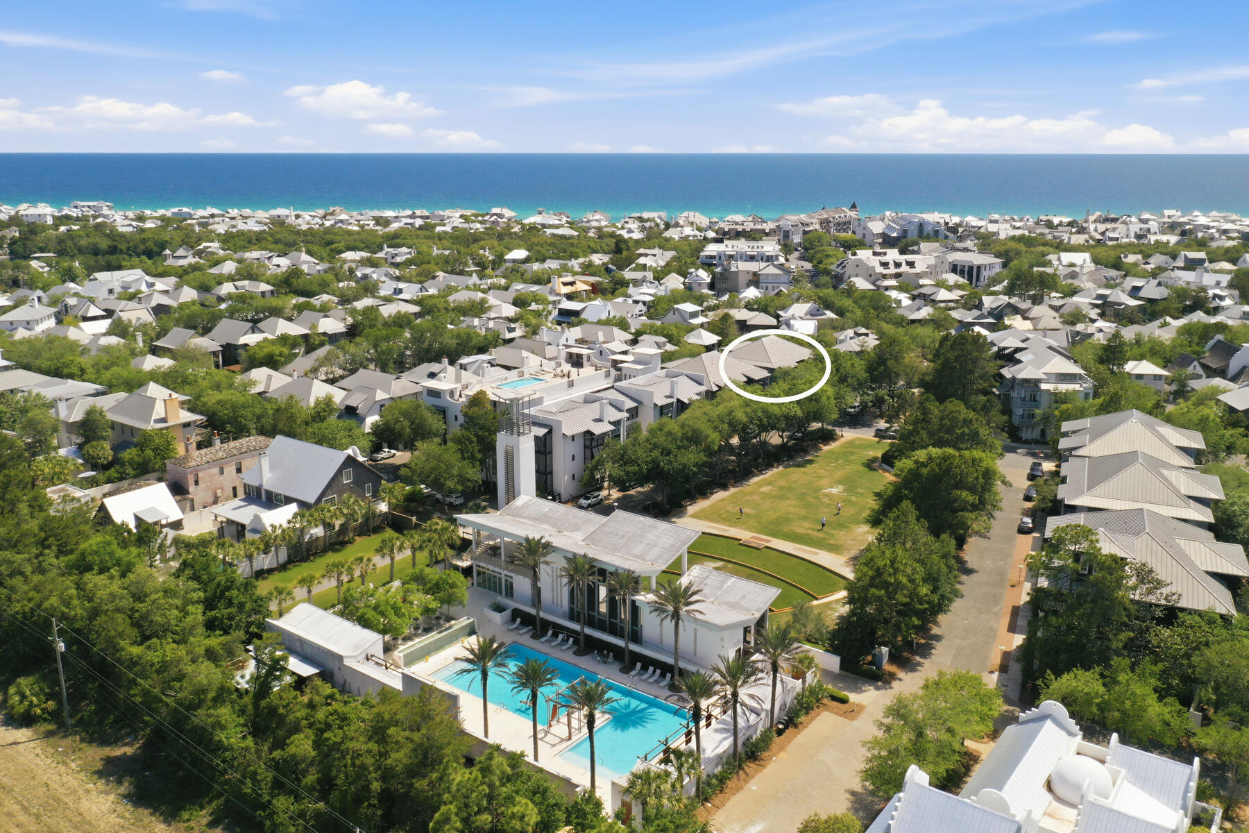 Nestled in the heart of Rosemary Beach, this beautifully updated top-floor 2 Bedroom, 2 Bath Flat offers the perfect blend of modern comfort, smart-home convenience, and an unbeatable walkable location. Positioned on the top floor to offer ample natural light and added privacy, the residence has been thoughtfully upgraded throughout with recessed lighting featuring Philips Hue smart integration, creating customizable ambiance at the touch of a button. The kitchen has been refreshed with freshly painted cabinetry, hardware, and custom pull-out cabinet organizers designed for both style and functionality. New stainless appliances, including an LG refrigerator and Frigidaire oven, add a sleek, modern touch along with the waterfall quartz countertop. Additional recent improvements include water heater, brand-new washer and dryer, and modern high-end ceiling fans throughout the home. Every detail has been carefully considered to create a move-in-ready coastal retreat.

Ideally situated within Rosemary Beach, this Flat is just half a block from the Owners' Pool, two blocks from the Rosemary Fitness Center and tennis courts, and a short one-minute stroll to the charming shops and dining of downtown Rosemary. The sugar-white sands and emerald waters of the Gulf are only four blocks away, making this an exceptional opportunity to enjoy the very best of Gulf side living. Rarely do top floor Flats become an opportunity for purchase. Allow us to welcome you home. It's a very special place.