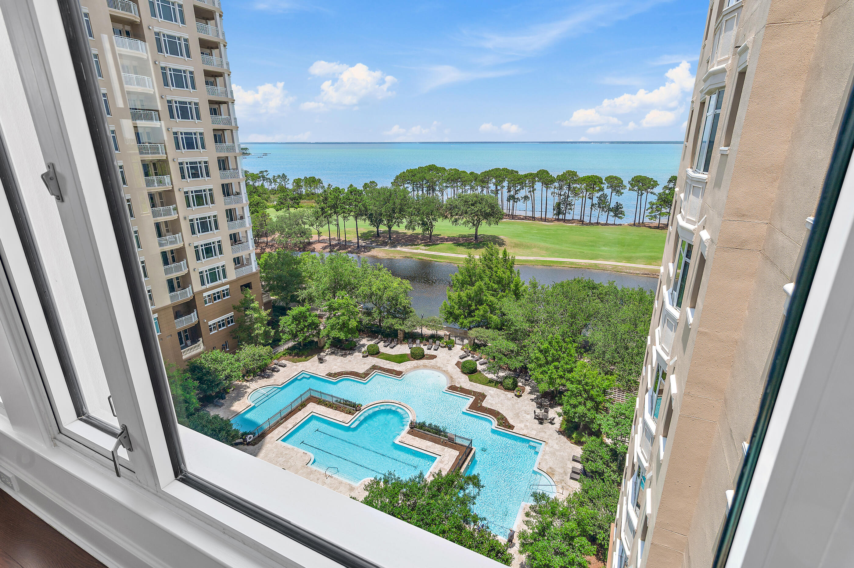 UTILITIES & HOA INCLUDED!! Welcome to Unit 902 at One Water Place, an impeccably updated Barclay residence within the prestigious gated community of Kelly Plantation. Encompassing approximately 2,649 square feet, this three-bedroom, two-and-a-half-bath condominium offers the ideal blend of luxury, comfort, and effortless coastal living.

Thoughtfully enhanced in preparation for market, the residence showcases a stunning series of recent updates completed in 2026, including a beautifully redesigned kitchen featuring new cabinetry, countertops, and backsplash. The primary and guest bathrooms have also been refreshed with new cabinetry, countertops, mirrors, and designer lighting. Recessed lighting was added throughout the residence, complemented by more carefully selected fixtures that elevate the home's sophisticated aesthetic.

The highly sought-after Barclay floor plan offers an exceptional layout with a spacious open-concept living and dining area, a private primary suite separated from the guest wing, and expansive windows that fill the home with natural light. The kitchen opens seamlessly to the living spaces, creating an ideal setting for both everyday living and entertaining.

Residents of One Water Place enjoy resort-style amenities including multiple pools, a fitness center, sauna and steam rooms, tennis and pickleball courts, beautifully maintained grounds, and the security of a guard-gated community. Included with the residence are two ideally positioned parking spaces and a private storage unit, providing convenience rarely found in luxury condominium living.

Experience elevated living in one of Destin's most coveted condominium communities, where exceptional amenities, a premier location, and extensive recent updates combine to create a truly move-in-ready opportunity.