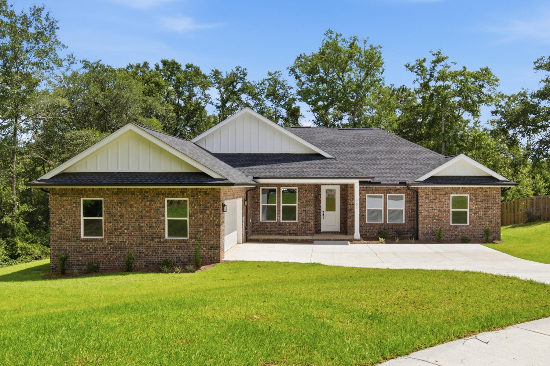 Dare to Compare!! You will find there is no
comparison between this 3266 sq ft (TOTAL) ''Custom Built'' 5 bedroom, 2 1/2 bath  property in a beautiful .67-acre setting with nature preserve versus mass quantity Cookie Cutter Repeater Homes built on small lots...usually .15- acre with limited views. Built by one of the areas most renowned builders in the gated Habersham subdivision. Click on the photos and discover the type of home that provides real ''Quality of Life'' with so many extras and well thought out upgrades. From the very beginning you'll notice the difference with the Pine tongue and groove ceiling over the entry porch. As you enter the home. From there you'll be pleased to find an ''Open Floor Concept'' complimented with a ''Split Floor Plan.'' Don't delay...come see it today...make it yours...and love it forever! TOTAL 3266 SQ FT Supplemental Property Information
4224 Brynwyck Place
Located in the highly desirable gated community of Habersham, this exceptional custom-built home offers 5 bedrooms, 2.5 bathrooms, and an open-concept split-bedroom floor plan designed for comfortable family living.
The quality craftsmanship is evident throughout, with premium finishes and thoughtful upgrades that include a tray ceiling in the living room, quartz countertops, all-wood soft-close dovetail cabinetry, and an oversized walk-in pantry featuring an 8-foot door. LifeProof luxury vinyl plank flooring extends throughout the home and is complemented by a custom trim package. Knockdown ceilings, orange peel wall texture, and Sherwin-Williams SuperPaint and Emerald Paint on trim provide a clean, durable, high-quality finish. A modern lighting package fills the home with abundant natural and ambient light.
The spacious primary suite features a tray ceiling, custom walk-in shower, garden tub, custom mirrors, and private access to the covered back porch, creating a relaxing owner's retreat.
Designed with both quality and efficiency in mind, the builder incorporated energy-efficient features throughout the home, including Low-E double-pane windows that help improve year-round comfort and reduce energy costs, as well as an energy-efficient water heater for added savings and performance.
The exterior is equally impressive, offering a beautiful natural setting that backs to a nature preserve and includes features typically found in homes at a significantly higher price point. These include Kevlar fabric window coverings for added storm protection, Hardie cementitious soffits, premium triple-coated exterior paint, stained tongue-and-groove porch ceilings, an 8-foot entry door with decorative half-light glass, architectural dimensional shingles, an oversized side-entry courtyard garage, a custom oversized driveway, brick mailbox, professional landscaping with a full irrigation system, gutters with a French drain system, underground utilities, and public sewer.
Situated on a generous 0.67-acre homesite, the property enjoys exceptional privacy with a natural buffer, two spring-fed creeks, and a scenic pond that provide peaceful views and a tranquil outdoor setting.
This home combines exceptional craftsmanship, energy-efficient construction, quality finishes, and an outstanding location to offer a lifestyle that is truly hard to match. Schedule your private showing today and experience the quality, comfort, and peaceful surroundings that make 4224 Brynwyck Place such a remarkable place to call home.
Living 2339 sq ft
front porch 115 sq ft
rear porch 258 sq ft 
garage 554 sq ft 
TOTAL 3266 SQ FT