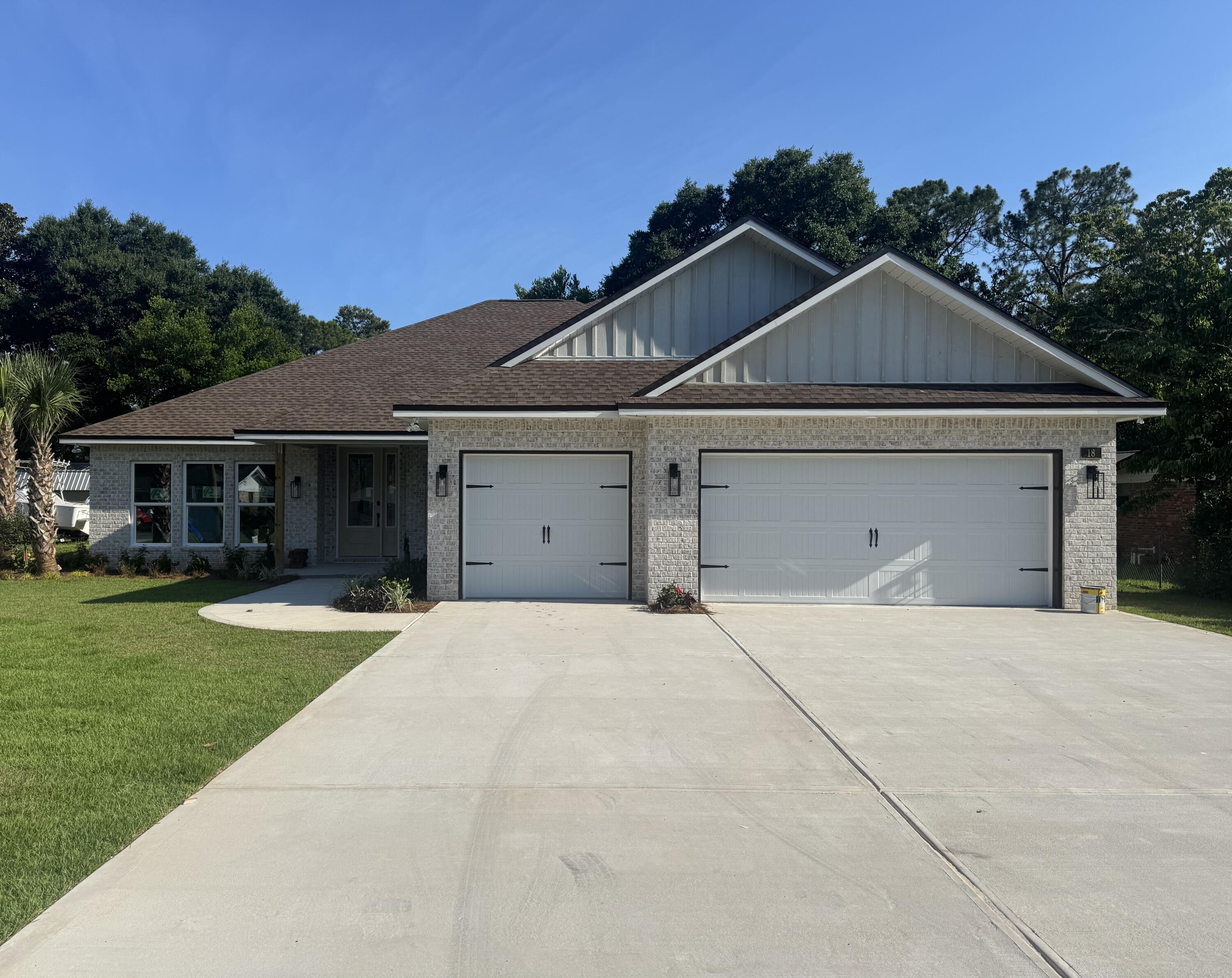*NEW CONSTRUCTION & HOME IS COMPLETE * Poquito Bayou - All Brick - 3 Car Garage - Large Lot 80' x 150' * Split Bedroom: 4 Br/3 Full Ba, Family Rm, Dining Rm, Breakfast & Flex/Office * Main Living Area: High Ceilings & 2 Piece Crown Molding *Laminate Plank Flooring in Living Areas *  Tile in Wet Areas *Kitchen: Granite Countertops & Island & Appliances * Main Bedroom: Trey Ceiling * Main Bath: Soaking Tub & Separate Shower, Double Vanities & 2 Walk-in Closets *Quartz Countertops in All Baths * *Impact Resistant Windows *Ceiling Fans All Bedrooms & Family Rm * 
Covered Front Porch & Rear Lanai (39' x 10') *Pull Down Stairs for attic  * Lawn Pump, Well & Sprinkler System * Community Boat Ramp 2 Blocks Away - Park your boat in the driveway *