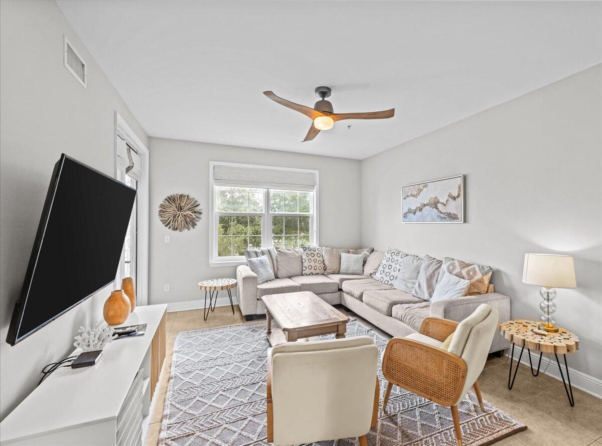 Lowest priced 4 bedroom property for sale on 30A!. Currently high income producing property.  Rentals on books for 2026 for instant cash flow. This four bedroom 3 bathroom home is offered turn key, newly remodeled and rental ready. The location of Village at Blue Mountain Beach is behind the gates just off 30A. Walk to various dining, coffee, ice cream and shopping just at the entrance of this community. This 2 story condo lives large with open floor plan with 2 bedrooms and porch on first level and 2 more bedrooms with a bathroom on second.  The Village at Blue Mountain Beach has large pool, golf putting area, shuffleboard courts and walking trails.  
The condo is sold fully furnished with coastal design. The updates include tile in showers, new washer and dryer, stone counter tops and new appliances in the kitchen (kitchen remodel late 2024) This large unit sleeps 12 with plenty of room to expand on porch and large living area. The Village at Blue Mountain is perfect for exploring all of 30A with easy beach access just at end of 83 or multiple walkovers just to the east. Rental projections for this unit are around $50k This unit comes with a coveted golf cart spot. The bookings for 2026 are far exceeding last few years rentals. 

This community has two gated entry points one just off 30A and the other on 83 making it easy for quick in and out to the property.