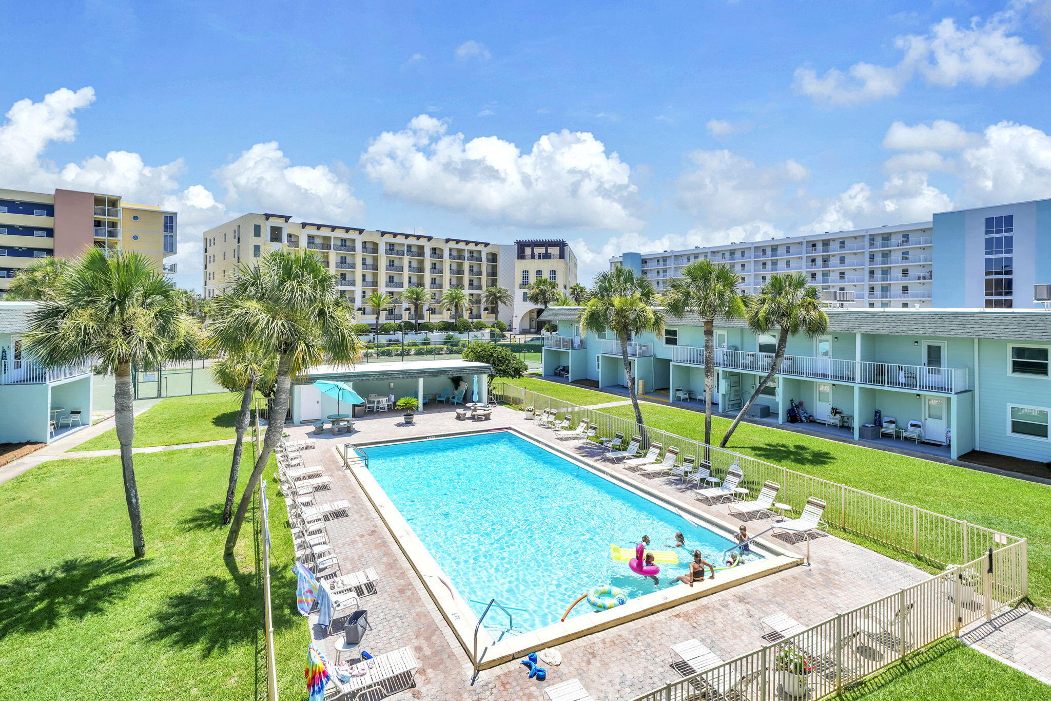 TOP FLOOR RETREAT -- 151 Steps to the Gulf!  Venus 308 is a top-floor 1-bedroom, 1-bathroom condo on Okaloosa Island with the kind of old-Florida charm that's hard to come by. No upstairs neighbors, great breezes, and just 151 steps to the sugar-white sand and emerald Gulf waters.
This turn-key unit comes complete with all furniture and appliances, including new stainless-steel appliances and an updated bathroom. Recent upgrades include new hurricane-rated windows and doors (2025) and new LVP flooring in the bedroom (2025) -- giving you peace of mind and a fresh, move-in-ready feel.
Already an income-producing property via VRBO and other rental platforms, this condo is ideal for an investor or a second-home buyer alike. The HOA even includes cable TV and internet, and an onsite property manager makes ownership easy.
The Venus complex centers around a lush courtyard with an oversized pool, sunbathing deck, BBQ grill, and picnic areas -- plus tennis, pickleball, basketball, and shuffleboard courts on-site.
At 700 square feet, it's cozy, comfortable, and perfectly positioned for a Gulf Coast lifestyle or a turnkey vacation rental investment.