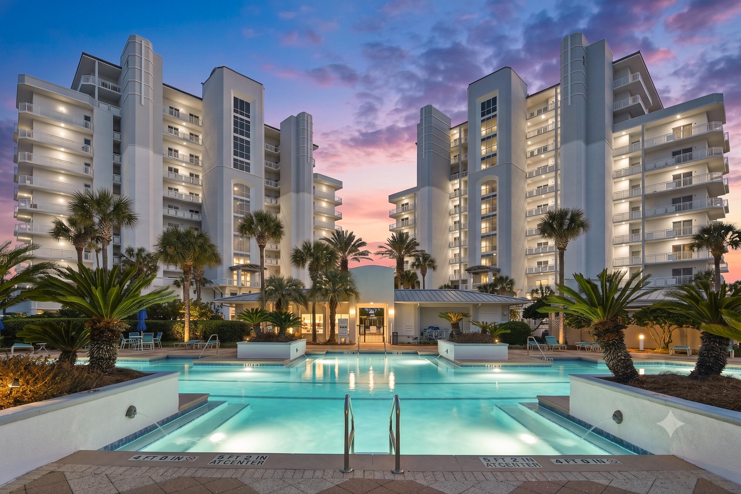 Welcome to Harbor Landing where luxury, boating, and beach life come together in one of Destin's most unique waterfront communities.
Harbor Landing is the newest condominium development on Destin Harbor, offering a residential experience unlike any other. Built with the feel of a luxury single-family home, these residences feature oversized living spaces, extra-wide hallways, soaring 10-foot ceilings, 9-foot doors, and an exceptional split-bedroom floor plan that provides both comfort and privacy.
The true luxury, however, is the lifestyle.
Start your morning with coffee overlooking the harbor as boats cruise by. Spend the afternoon on the sugar-white sands using your private deeded beach access directly across the street. Keep your boat at the marina, launch a paddleboard from the dock, or simply enjoy the waterfront from your expansive wraparound balcony. As the sun sets, call the Destin Water Taxi from your private marina and cruise across the harbor for dinner and live music at HarborWalk Village or one of Destin's waterfront restaurants. No traffic, no parking, just an unforgettable evening on the water.
Offering approximately 2,388 square feet, this beautifully renovated corner unit fifth-floor residence is being offered fully furnished and turnkey. Every bedroom features its own private en-suite bath, complemented by a convenient half bath for guests. Nearly every room captures breathtaking views of either Destin Harbor or the Gulf of Mexico, creating a spectacular backdrop throughout the home.
A comprehensive renovation transformed the residence with designer finishes including shiplap accent walls, grasscloth wallpaper, updated cabinetry, premium countertops, an induction cooktop, custom vent hood, stylish lighting, plantation shutters, linen blackout draperies, and fresh interior paint.
The oversized wraparound balcony is a destination in itself, providing panoramic views of the harbor, marina, East Pass, and the Gulf. Watch dolphins swim through the harbor, charter boats head out for the day's catch, and enjoy spectacular sunsets from your private outdoor living space.
Harbor Landing's gated amenities include two swimming pools, including a private owners-only pool, deeded beach access, two hot tubs, a fitness center, marina with boat slips, covered parking, garages, barbecue area, paddle board launch, on-site management, and secure building access. The community has also completed its Structural Integrity Reserve Study, offering added confidence in the property's long-term stewardship.
Whether you're searching for a luxurious full-time residence, an exceptional second home, or a high-performing vacation rental, this residence offers something few Destin properties can match--the rare opportunity to enjoy both the harbor and the Gulf, with boating, beach access, and waterfront dining all just steps from your front door.