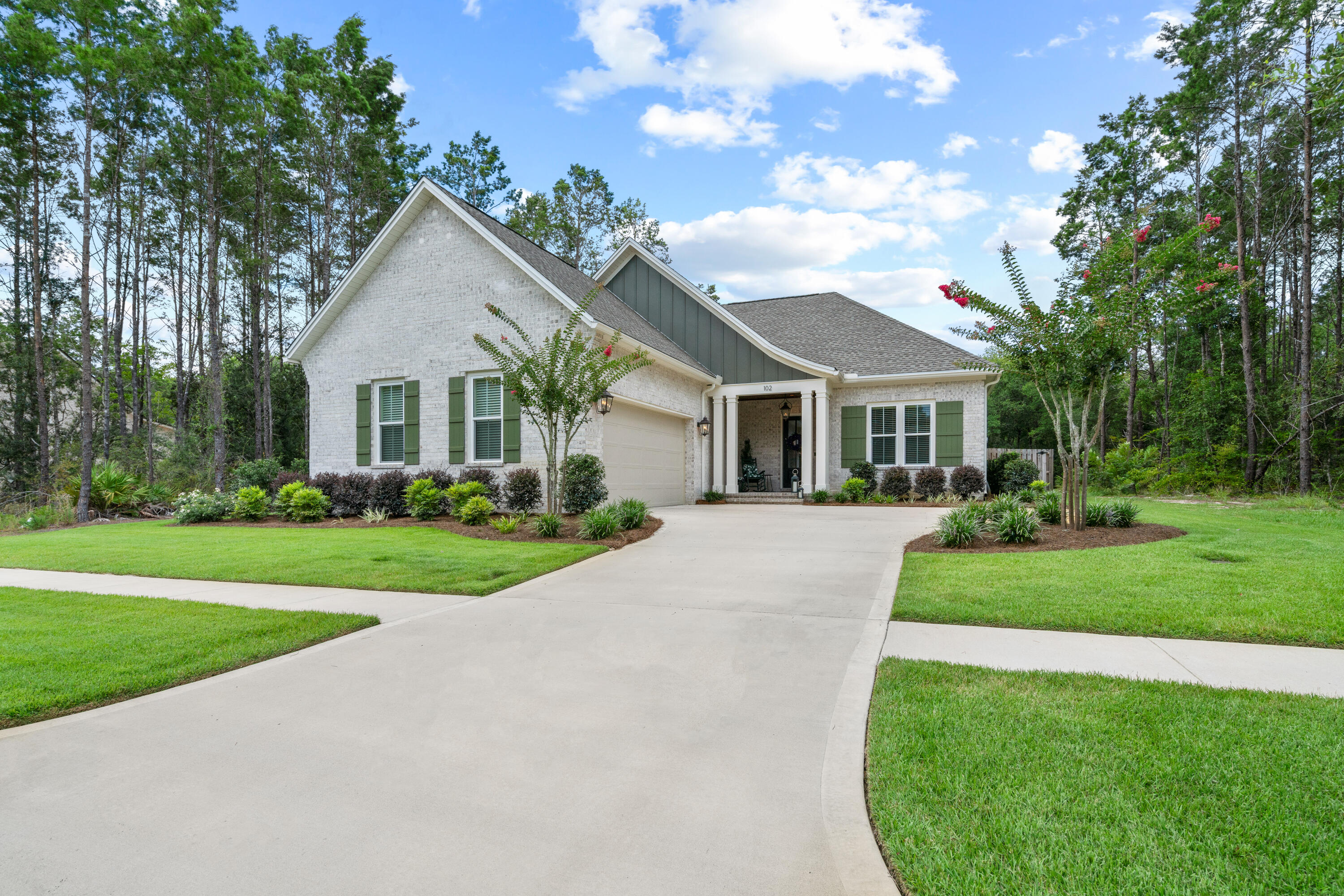 2024 build by premier builder Randy Wise Homes on private lot on quiet pond.  This home has all of the amenities and features that can be expected from this well respected builder including all hardwood floors and tile, kitchen cabinets that reach the 10' ceiling, quartz countertops, crown molding everywhere, beautiful fireplace with rustic wood mantle, large walk-in closet in primary bedroom, office with french doors, XL screened porch and more!  Large yard that can accommodate a pool and has stub out for pool equipment as well as hookups and vent in roof for future summer kitchen on screened porch. A wine fridge is in the convenient pantry that has ample storage on the wood shelves.  This light filled residence has a great entertaining space with the kitchen, family room and dining area connected creating a perfect gathering space.  Also, the wildlife that visit in and around the pond is like living in a park and enjoying the wonders of nature.