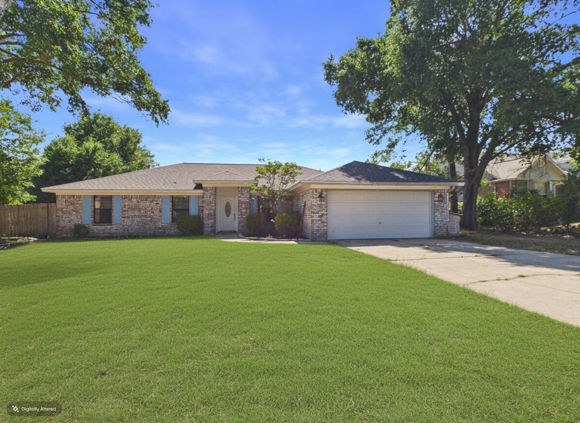 Welcome to 6073 Strickland Place, tucked away on a quiet cul-de-sac in the established Twin Oaks community of Pensacola. 
Move-in ready with newer major systems already taken care of.
This well maintained 4 bedroom, 2 bath home offers peace of mind with a 2021 roof, water heater and HVAC are 2023, public utilities, and both gas and electric are available.
Inside, you'll love the functional layout with spacious living areas, natural light, and comfortable flow for everyday living and entertaining. 
Outside you will enjoy mature trees providing shade and charm, along with a generously sized backyard offering plenty of room for your future pool, outdoor entertaining space, or garden retreat. 
Conveniently located near shopping, dining, schools, and just a short commute to NAS Pensacola, making this an ideal location for military families, first-time buyers, or anyone looking for convenience and community. 
Spend your weekends enjoying nearby white sandy beaches, local restaurants, shopping, parks, boat launches, and downtown Pensacola events.

Residents of Twin Oaks love the easy access to NAS Pensacola and Corry Station.

The garage features built-in shelving, offering excellent storage and organization space for tools, hobbies, or everyday convenience. 

For added peace of mind, an 8000KW whole-house generator will convey with the sale.

Enjoy your fully fenced backyard with pets, gatherings, gardening or creating your own private retreat. 
The double gates on both sides of the home provide easy access, with one side offering RV parking equipped with a 30-amp service outlet. 
Home has pest/termite maintenance and annual inspections on the HVAC. 

Current utilities are $130/month for electric, $80/month for water/sewer, around $4100/year for homeowner's insurance, no HOA and no flood insurance. 

If you've been searching for a clean, well-cared for home with solid major systems, outdoor space, and a great location- let's welcome you home.