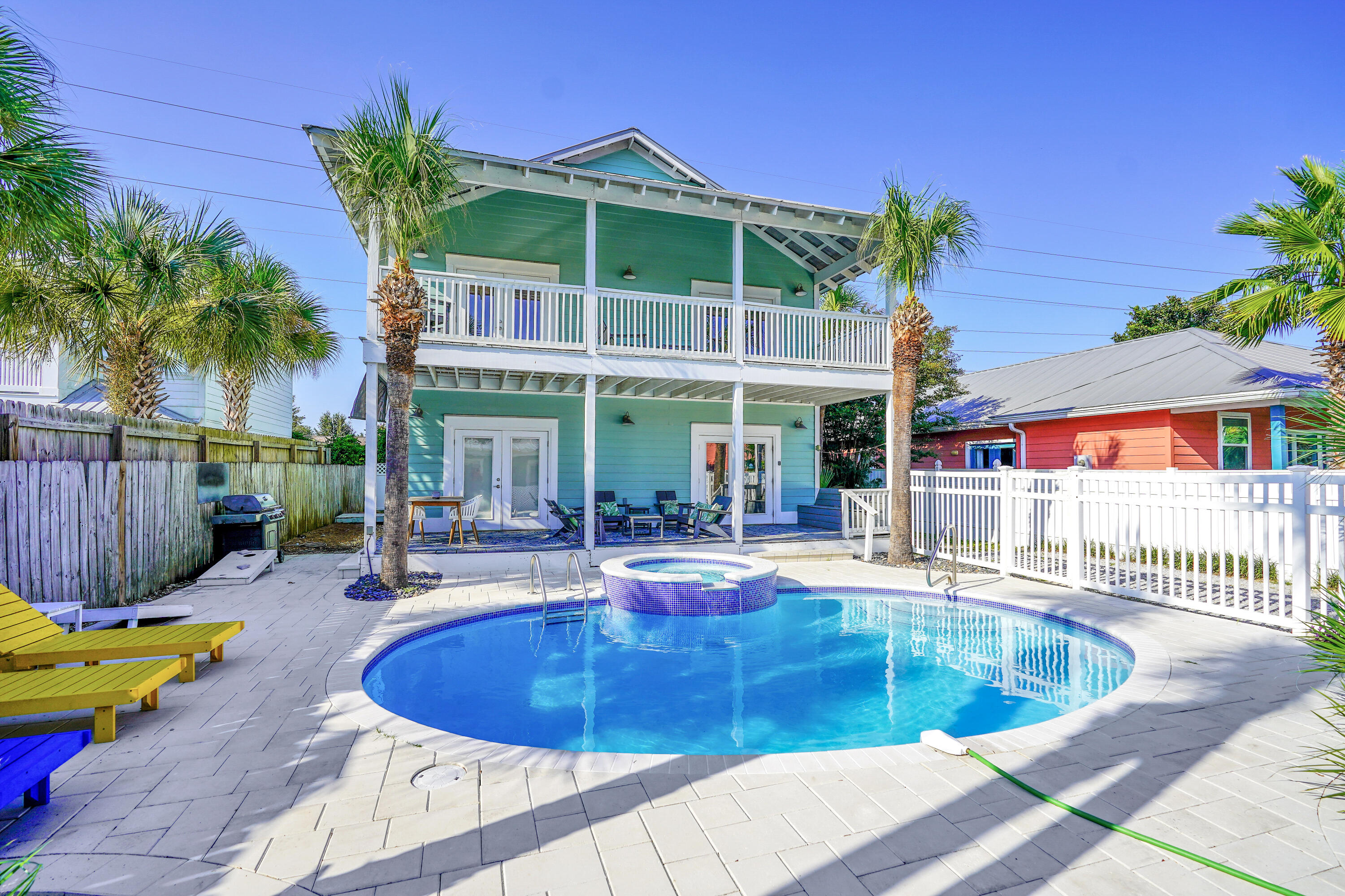 Experience the ultimate coastal lifestyle in the quiet, sought-after community of Crystal Beach. This exceptional property is perfect as a primary residence, vacation escape, or high-performing investment. Sold fully furnished and turnkey, it's truly move-in and rental-ready. The property features 5 spacious bedrooms and 4 full bathrooms, thoughtfully designed across two residences. The main home (built in 2004) offers 3 bedrooms and 3 baths, while the separate carriage house provides 2 bedrooms and 1 bath, ideal for guests or additional rental income. Enjoy outdoor living with a private pool, generous parking for family and friends, and a versatile family or teen retreat--all with NO HOA. This proven income-producing coastal retreat generated $116K in 2025 with owner use, and all future bookings convey, making it an exceptional investment opportunity.
See the full list of upgrades and updates in the documents section.