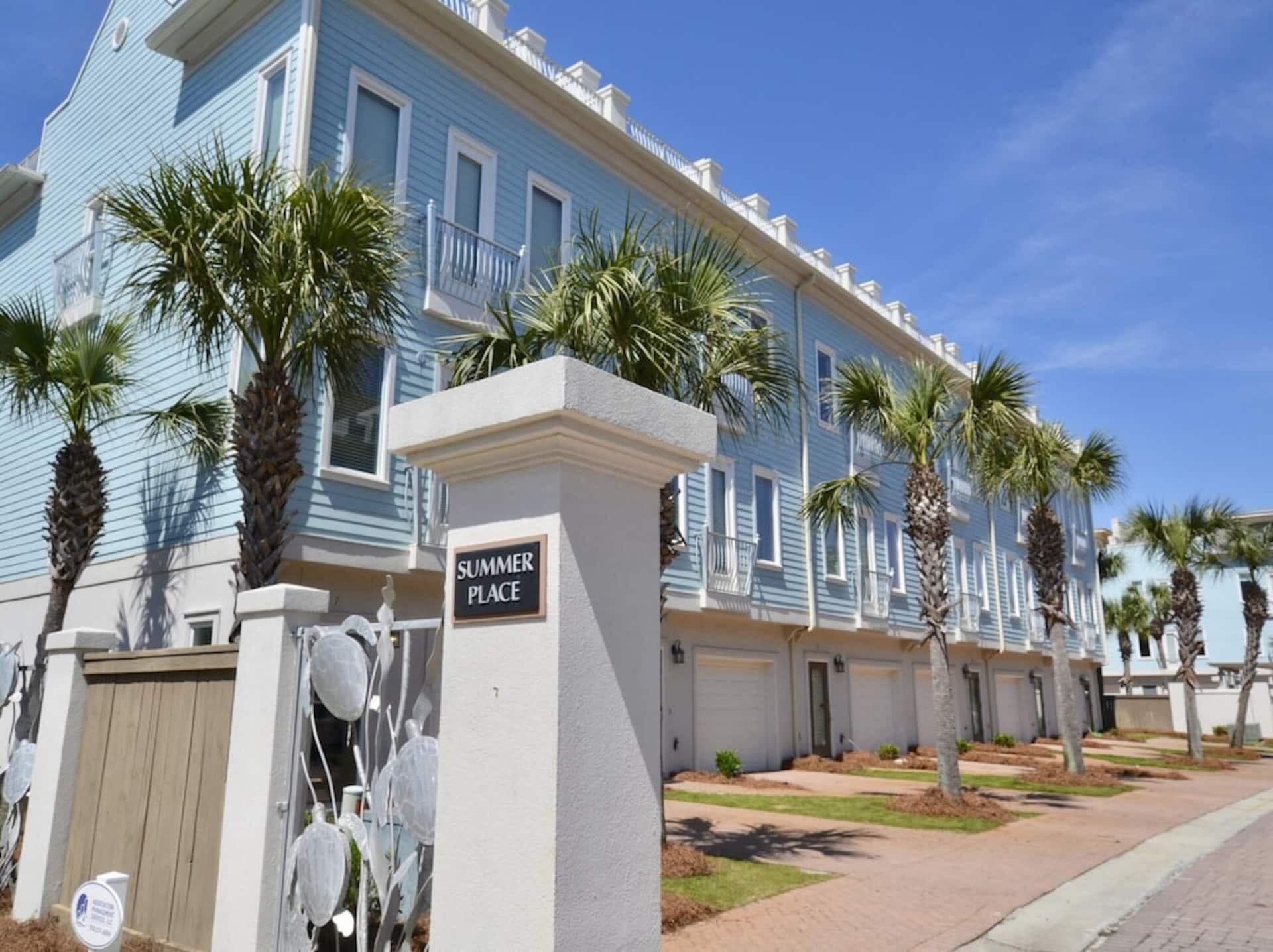 19 Summer Place--located just steps to 30A and the beach, this updated townhome embodies coastal elegance. A consistent rental performer, the property is pacing to outperform 2025 revenue, which was $90,872.  The thoughtfully designed, multi-level floor plan is engineered for effortless entertaining and maximum privacy, boasting soaring ceilings and beautiful hardwood floors that catch the abundance of natural light. On the first floor, a private guest bedroom and secondary living area serve as an ideal independent retreat for visitors, complete with a full bath, laundry facilities, and a one-car garage outfitted with a secondary beverage fridge for easy transition from the beach. 

The heart of the home unfolds on the second level, where a bright, open-concept layout seamlessly connects the living and dining spaces. The true showpiece of this residence is the newly remodeled chef's kitchen, distinguishing itself as the only townhome in the entire community to feature natural gas. Crafted for high-end culinary experiences, it comes fully equipped with a Wolf gas range, Sub-Zero refrigerator, a dedicated Sub-Zero wine fridge, custom cabinetry, and sleek quartz countertops anchored by a massive center island. A spacious bunkroom and a full bathroom share this level, providing flexible accommodations for larger groups. Moving to the third floor, you'll find a peaceful sanctuary comprised of dual master suites, each featuring private en-suite baths with granite vanities, including a luxury master bath with a spacious walk-in glass shower.

Ascending to the fourth floor, a private rooftop deck delivers an unparalleled vantage point for enjoying the coastal elements. This sprawling outdoor lounge is the ultimate setting for sunbathing, morning coffee, or hosting friends for evening cocktails against a backdrop of panoramic, east-and-west-facing Gulf views. Situated in one of the most walkable corridors of Santa Rosa Beach, this home places a community pool, the 30A bike trail, and dedicated beach access right at your fingertips. Best of all, Gulf Place is just a short stroll down the sidewalk, putting premier local dining, boutique shopping, and vibrant entertainment right outside your front door.