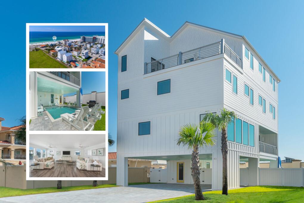 Short term rental powerhouse featuring a brand new 2024 designer-furnished home with seasonally heated private pool, outdoor dining and grilling area, fenced backyard, multiple bunk rooms, and massive 18 person sleeping capacity to maximize revenue.

Designer furnishings, professional photography and full inventory to convey for immediate revenue generation.

Only a 60-second walk to private beach access ensures high occupancy. Includes complimentary kayaks and barbecue grill for added guest appeal.

Designed from the ground up to ensure easy, low cost maintenance and best possible yield.

Do an Internet search on Legacy Beach Homes of Destin, Florida to view real time calendars in order to determine availability for showings Seller is listing over $100 million worth of properties from their portfolio (35 large STRs in the Destin/Miramar/30A area with an average appraisal value of slightly over $3M each.).

The seller is only selling 10% of the portfolio. Seller will withdraw this and/or any other remaining listings once the first  $10 million (approximately)  in sales have been achieved.

Seller (Equisource Holdings dba Legacy Beach Homes) does not disclose property-level rental revenue data. Buyer to perform their own due diligence regarding income potential. However, the appraisal in the document section of this listing may include the appraiser's revenue projection. 

Seller will make all reasonable efforts to facilitate the transfer of future reservations. 

The Seller does not have to sell.  Property has been priced based on recent appraisal and reflects the seller's minimum acceptable price.

Most recent appraisal and inspections in docs section