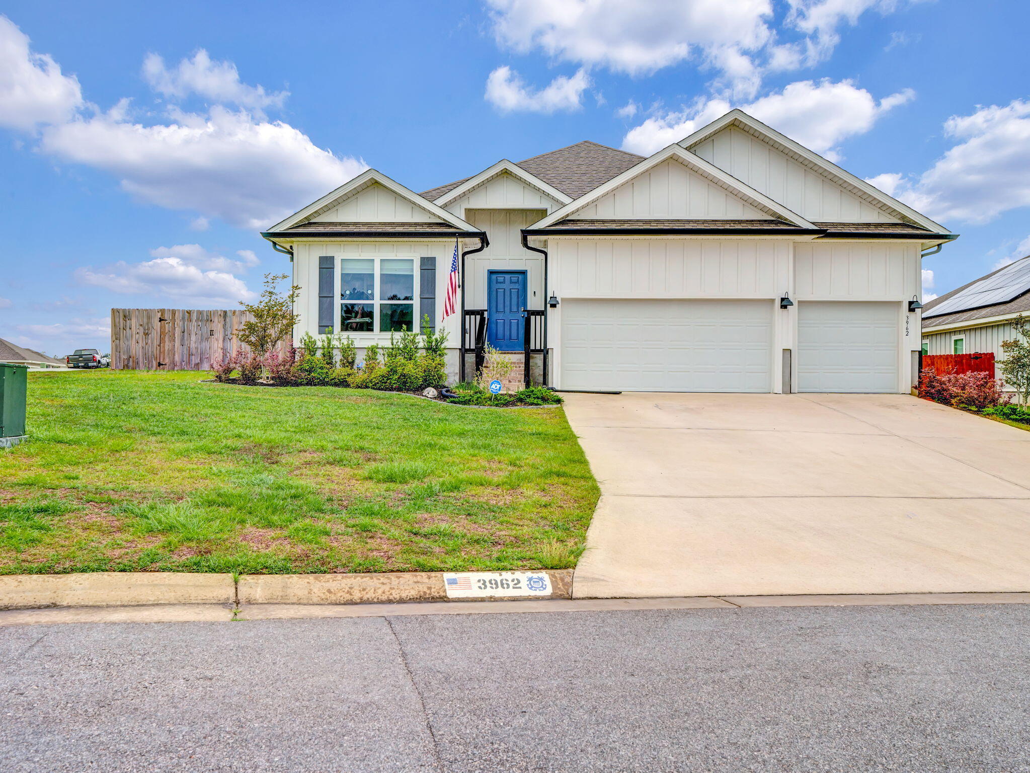 Neighborhood Tour in Preserve at Deer Run - Multiple Open Houses Refreshments • Tuesday, June 2nd • 5:00 PM - 7:00 PM. Located on a large corner lot in Preserve at Deer Run, this stunning 4-bedroom, 3-bath home offers over 2,300 square feet of thoughtfully designed living space and a spacious 3-car garage. Built on the popular Destin floor plan, this home features a bright open-concept layout with seamless flow between the kitchen and living areas--perfect for everyday living and entertaining. With both formal and casual dining spaces, there is plenty of flexibility for everything from quiet dinners to large gatherings. The oversized corner lot offers exceptional possibilities with room for a pool, RV or boat parking, gardening, and more. At only three years old, this home provides peace of mind with approximately seven years remaining on the builder's warranty, along with lower insurance costs and no concerns about aging major systems like the roof, HVAC, or water heater. Kitchen Features Include: • Granite countertops • Stainless steel appliances • Large pantry • Expansive entertaining island • Breakfast nook and bar seating Community Amenities: • Neighborhood pool • Pavilion • Year-round social events Conveniently Located: • 9 minutes to Navy Federal Credit Union Campus • 26 minutes to Downtown Pensacola • 29 minutes to • 38 minutes to Pensacola Beach. Stop by Tuesday evening, June 2nd, and see what Preserve at Deer Run has to offer!