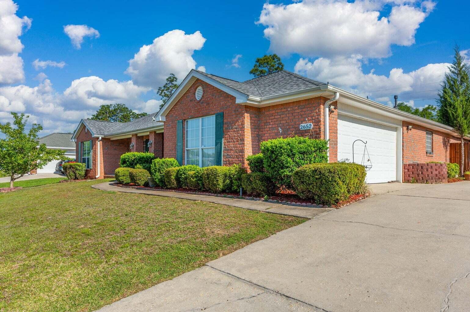 Welcome home to this spacious 4-bedroom, 3-bathroom split-bedroom floor plan, beautifully refreshed with solid surface flooring throughout and enhanced by a new stove and microwave. Perfectly positioned on a desirable corner lot in a quiet neighborhood, this property offers both comfort and convenience, complete with a privacy fence, storage shed, and added value with the 65'' TV, washer, and dryer conveying with the home. Enjoy the best of subdivision living with community amenities including a playground and inground pool, creating an inviting setting for relaxing, entertaining, and making everyday life feel exceptional.