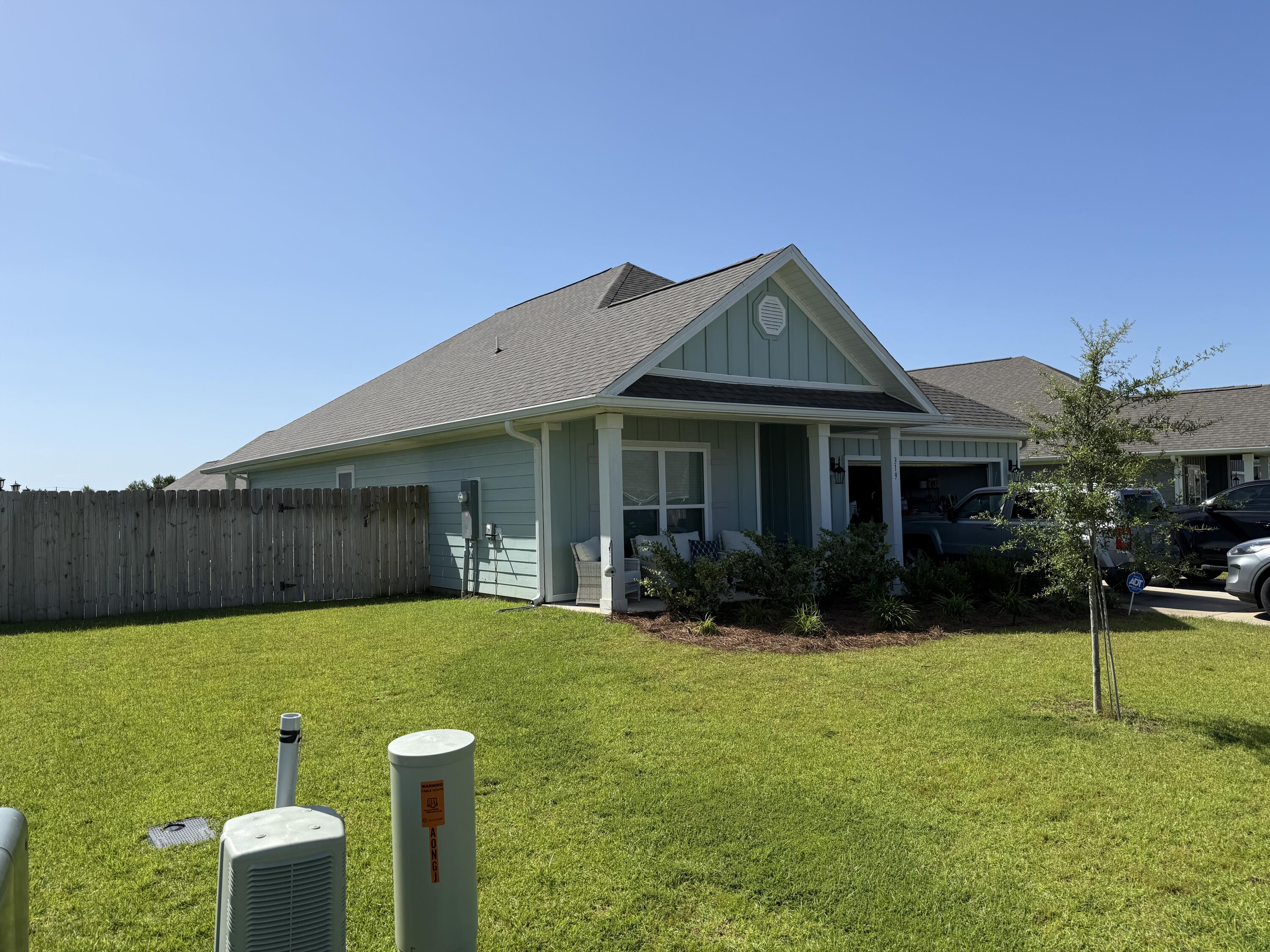 COMING SOON! Nestled off of Highway 331 in Freeport, you'll find the Rhett floorplan, a lovely one-story, four-bedroom, two-bathroom home that boasts over 1,800 square feet of cozy living space! All three guest bedrooms are conveniently located in the front of the home. The kitchen, located towards the center, showcases beautiful white cabinets and stunning granite countertops, complete with a large center island that flows seamlessly into the dining area and living room. The primary bedroom, your private retreat, is separated from the guest bedrooms for added privacy. You'll love the primary bathroom, which features a refreshing standing shower and a relaxing full soaker tub, along with double vanity sinks and a spacious walk-in closet!